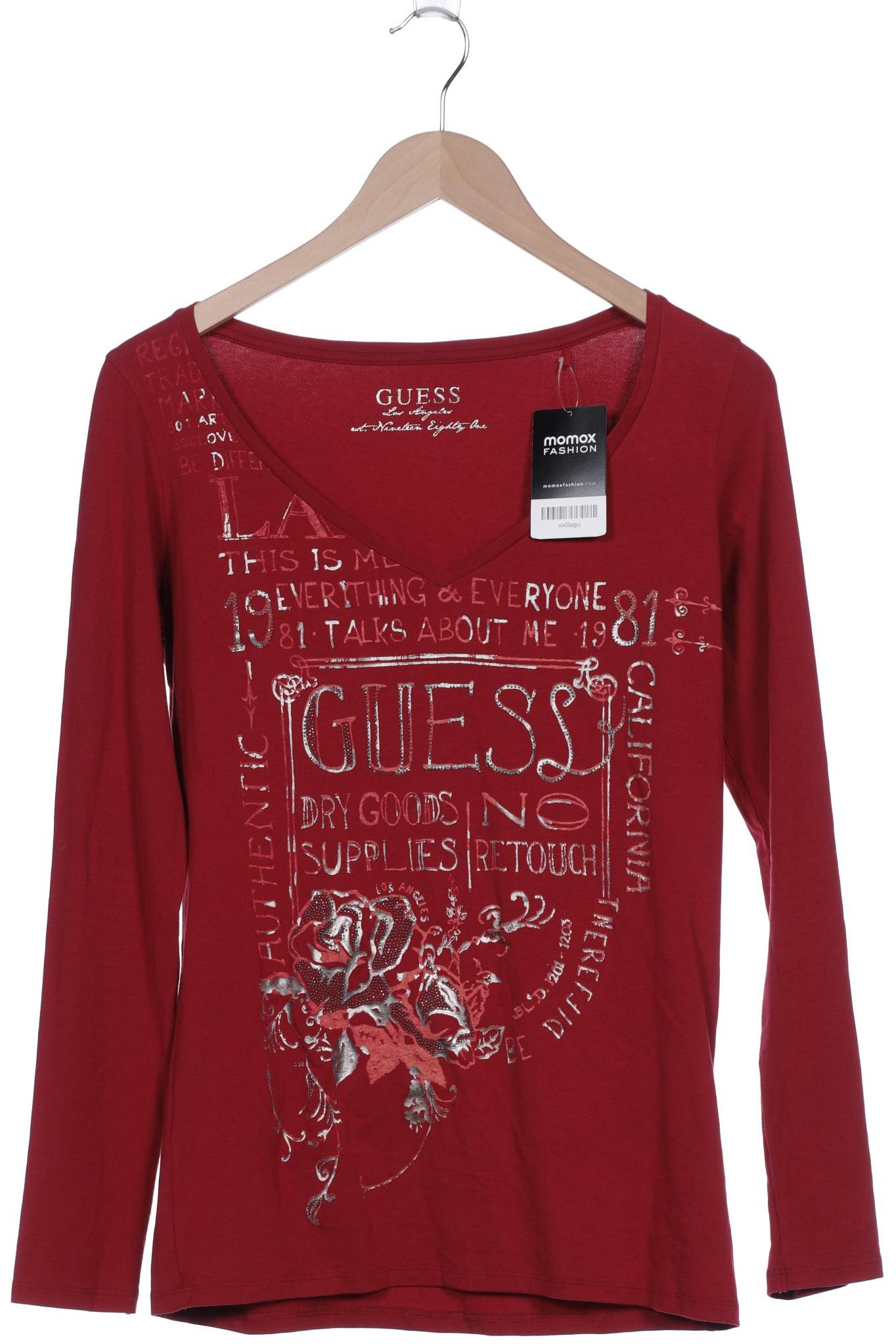 

Guess Damen Langarmshirt, rot, Gr. 42