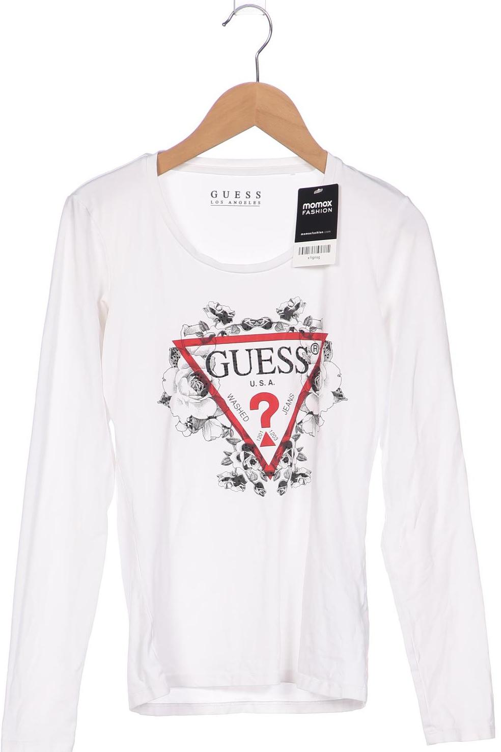 

Guess Damen Langarmshirt, weiß, Gr. 36