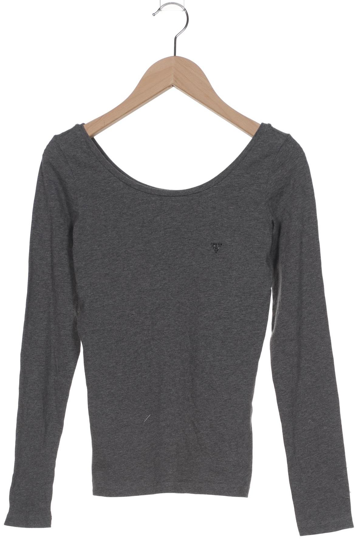

Guess Damen Langarmshirt, grau, Gr. 34