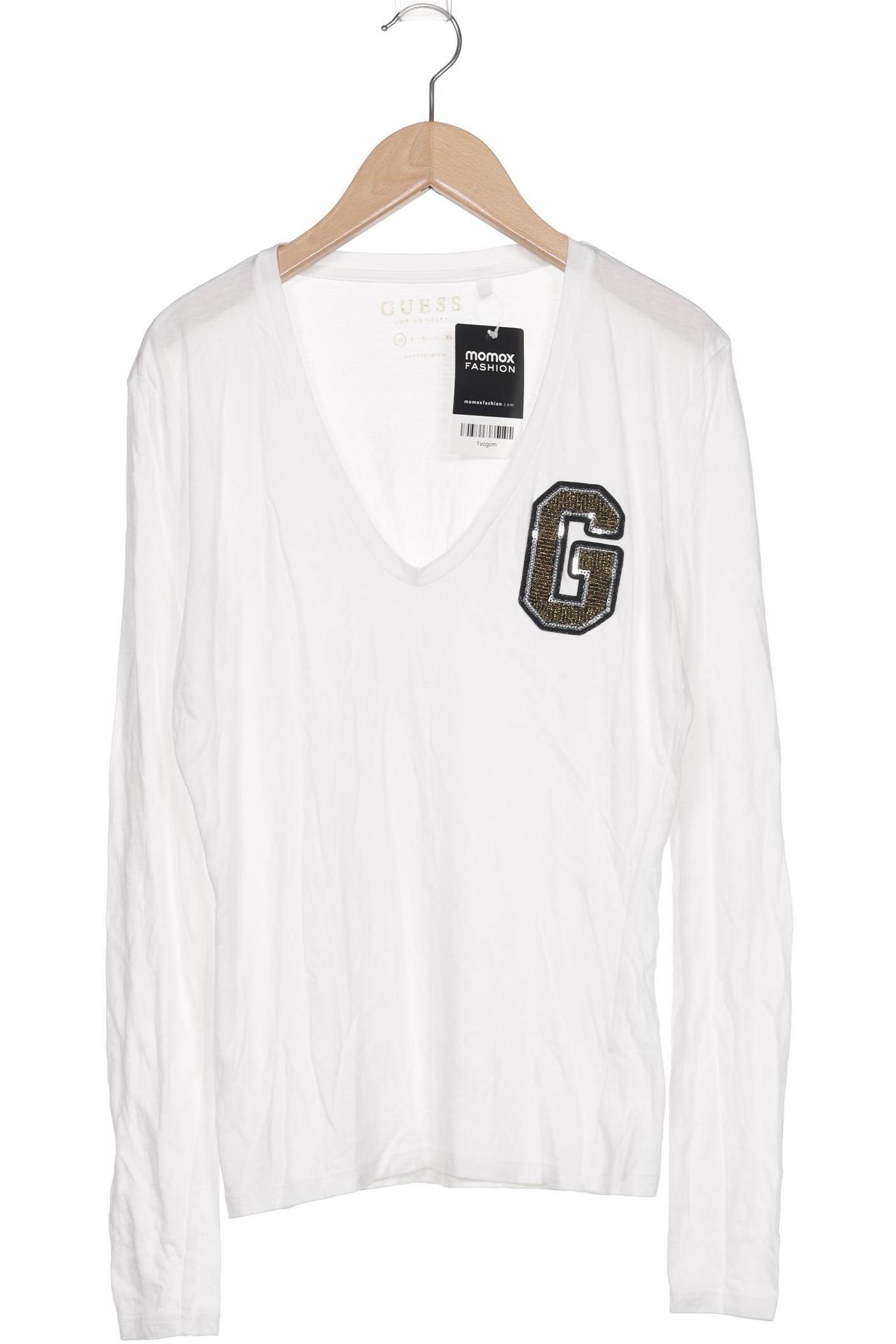 

Guess Damen Langarmshirt, weiß, Gr. 34