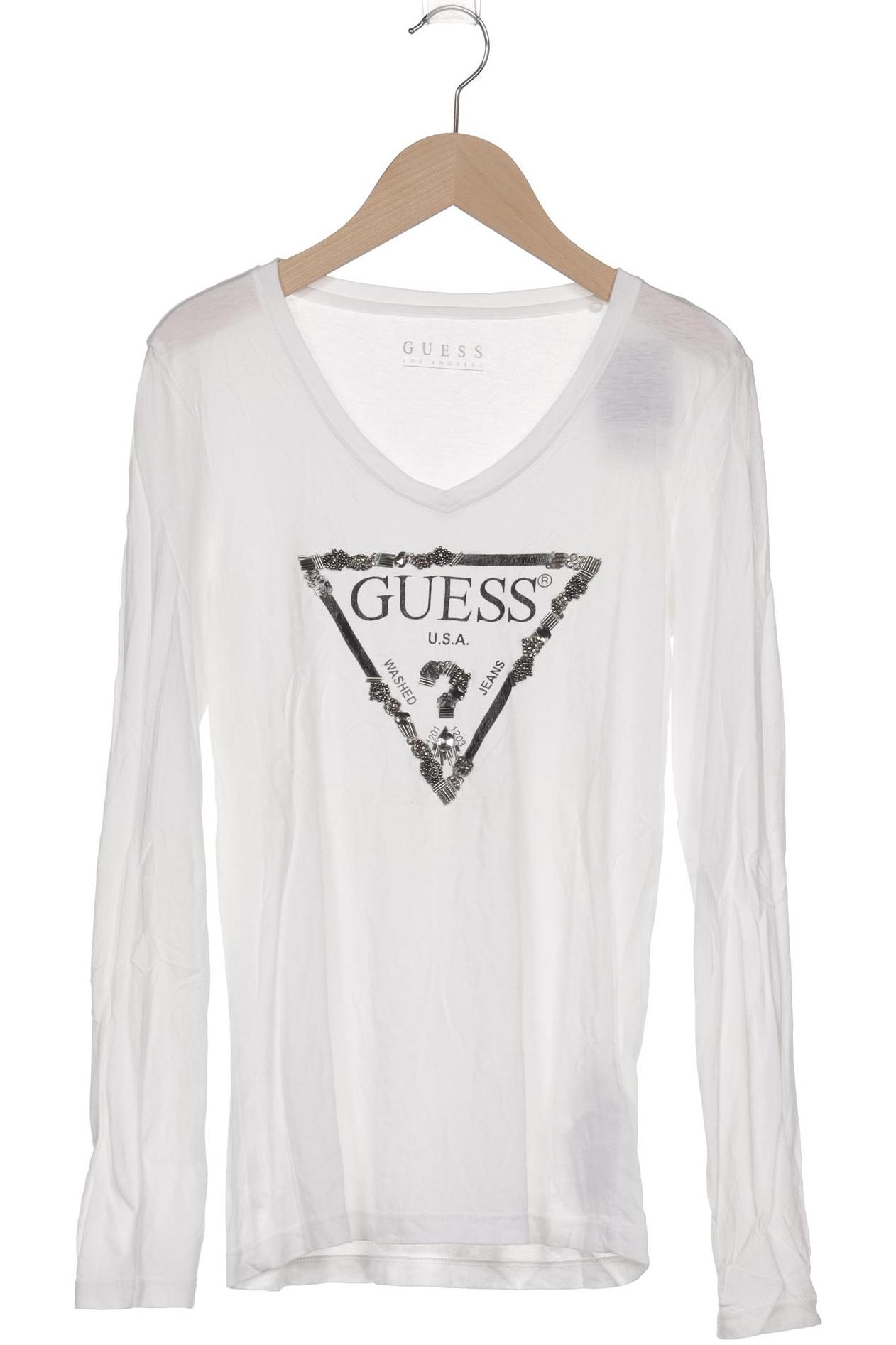 

Guess Damen Langarmshirt, weiß, Gr. 40