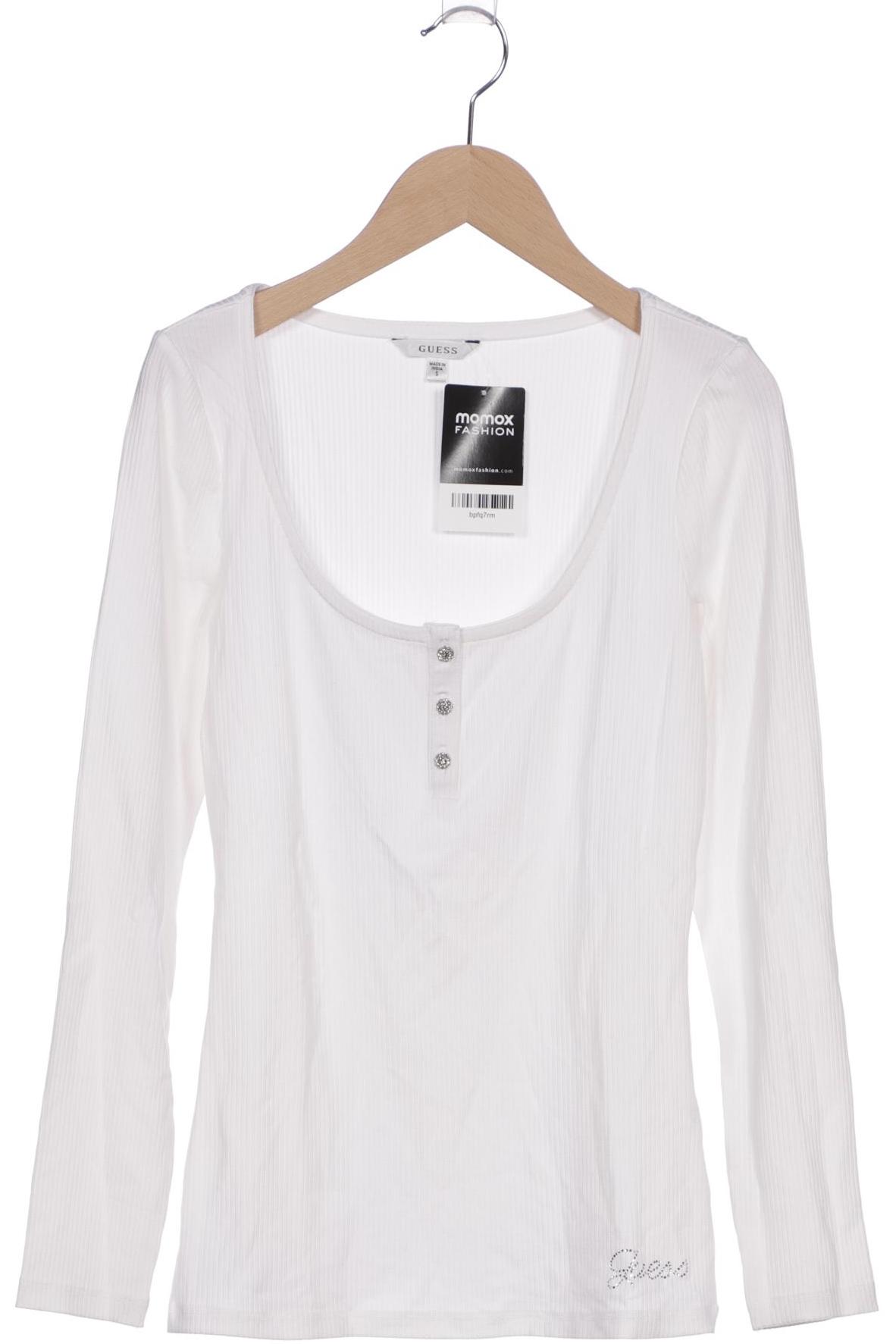 

Guess Damen Langarmshirt, weiß, Gr. 36
