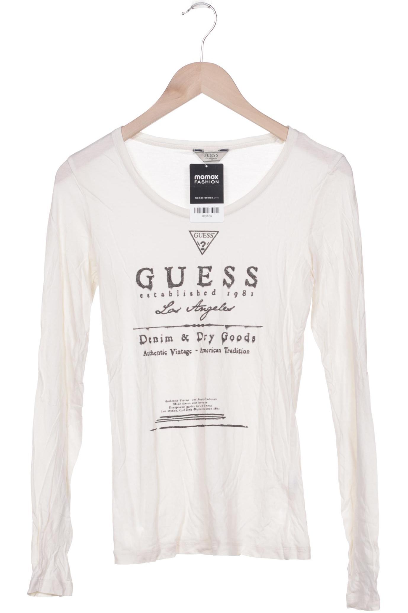 

GUESS Damen Langarmshirt, cremeweiß