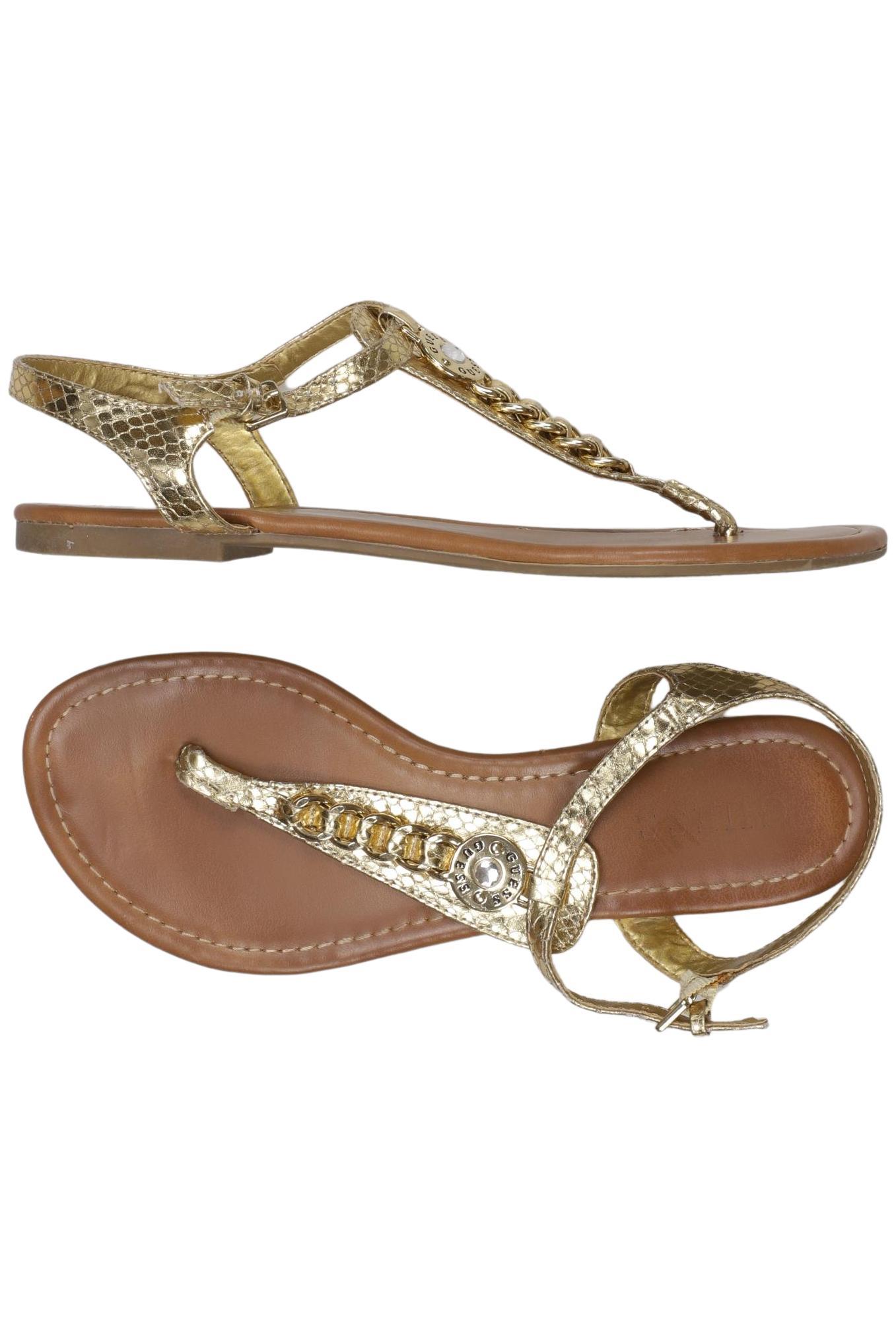 

Guess Damen Sandale, gold, Gr. 7