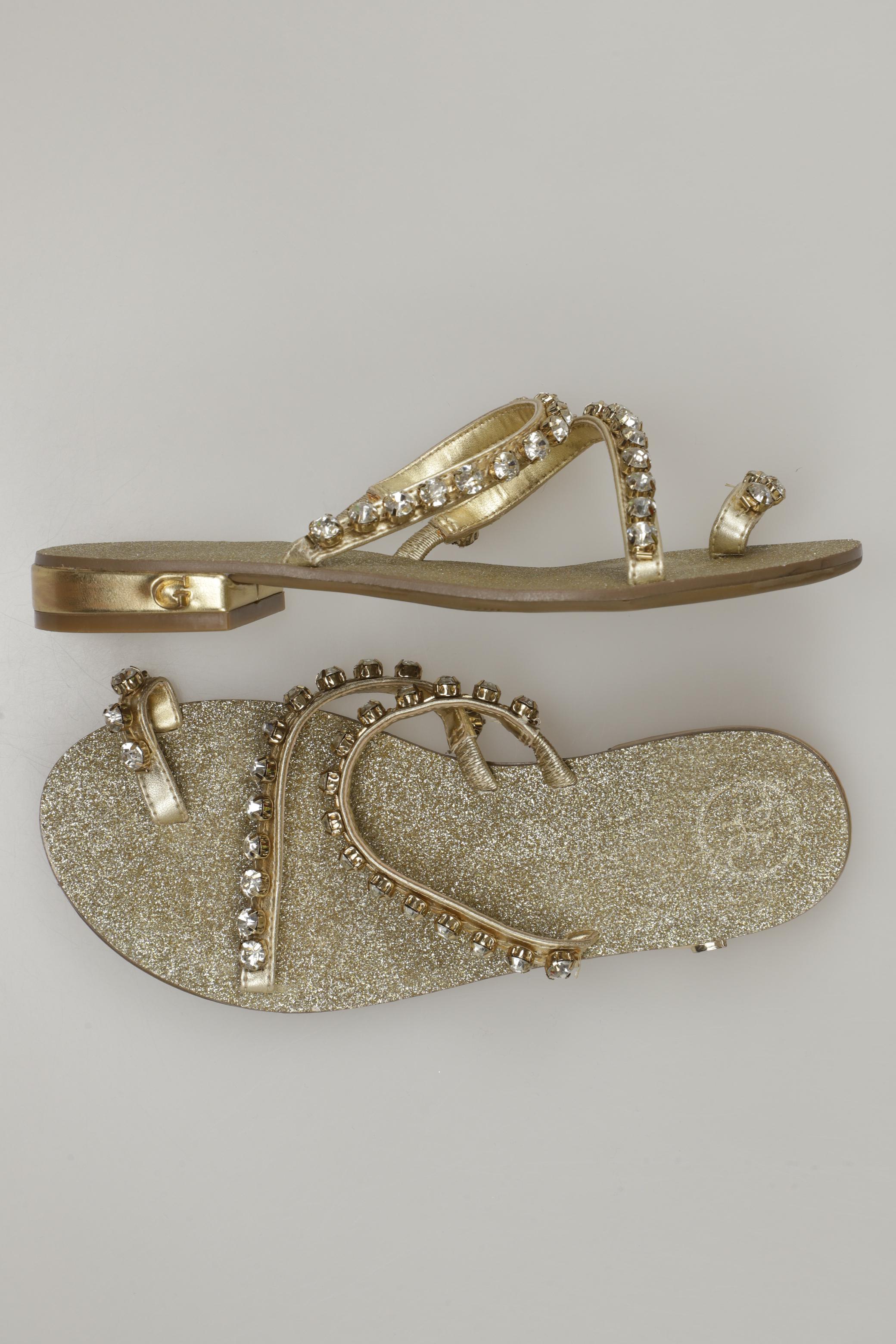 

GUESS Damen Sandale, gold