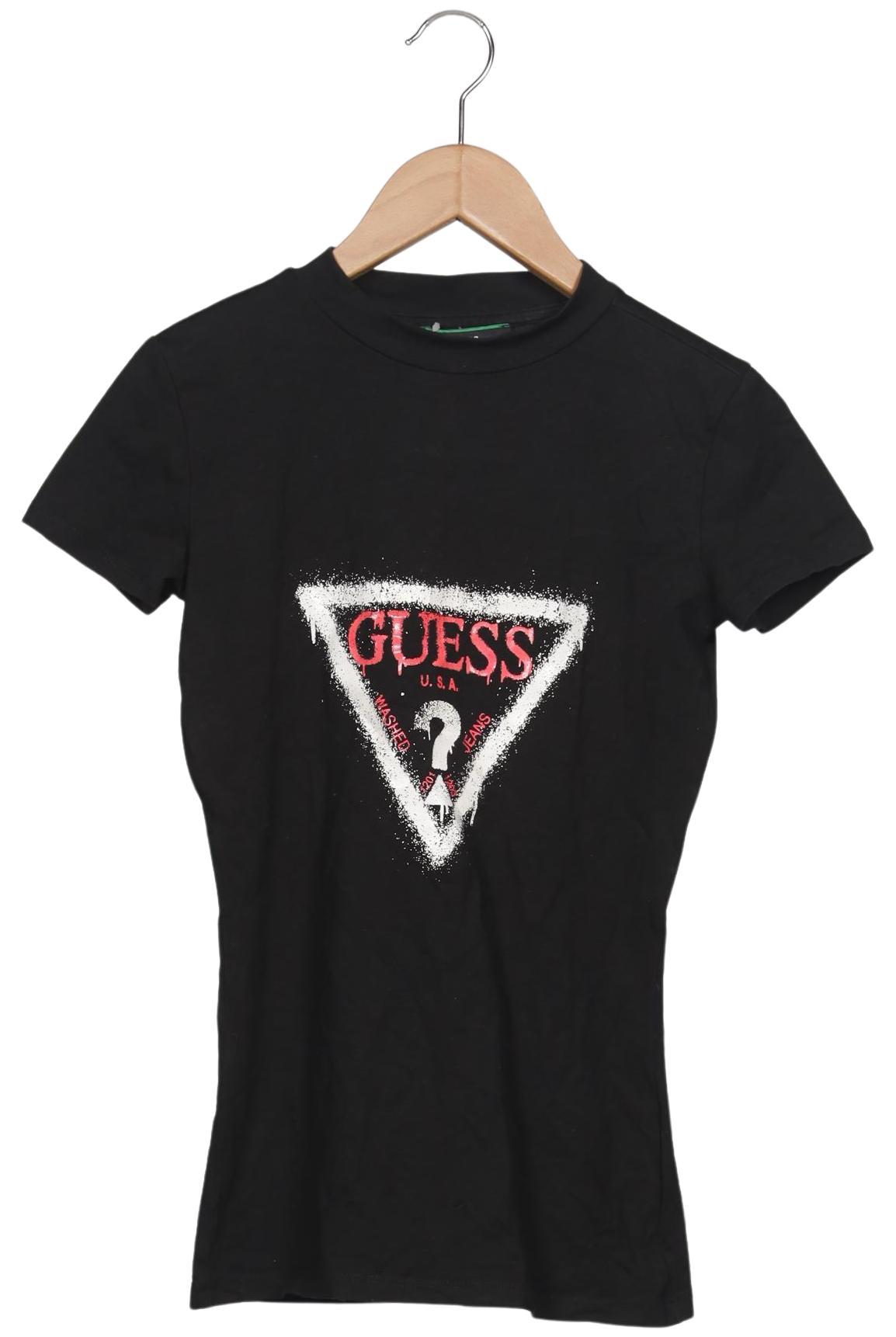 

Guess Damen T-Shirt, schwarz, Gr. 34