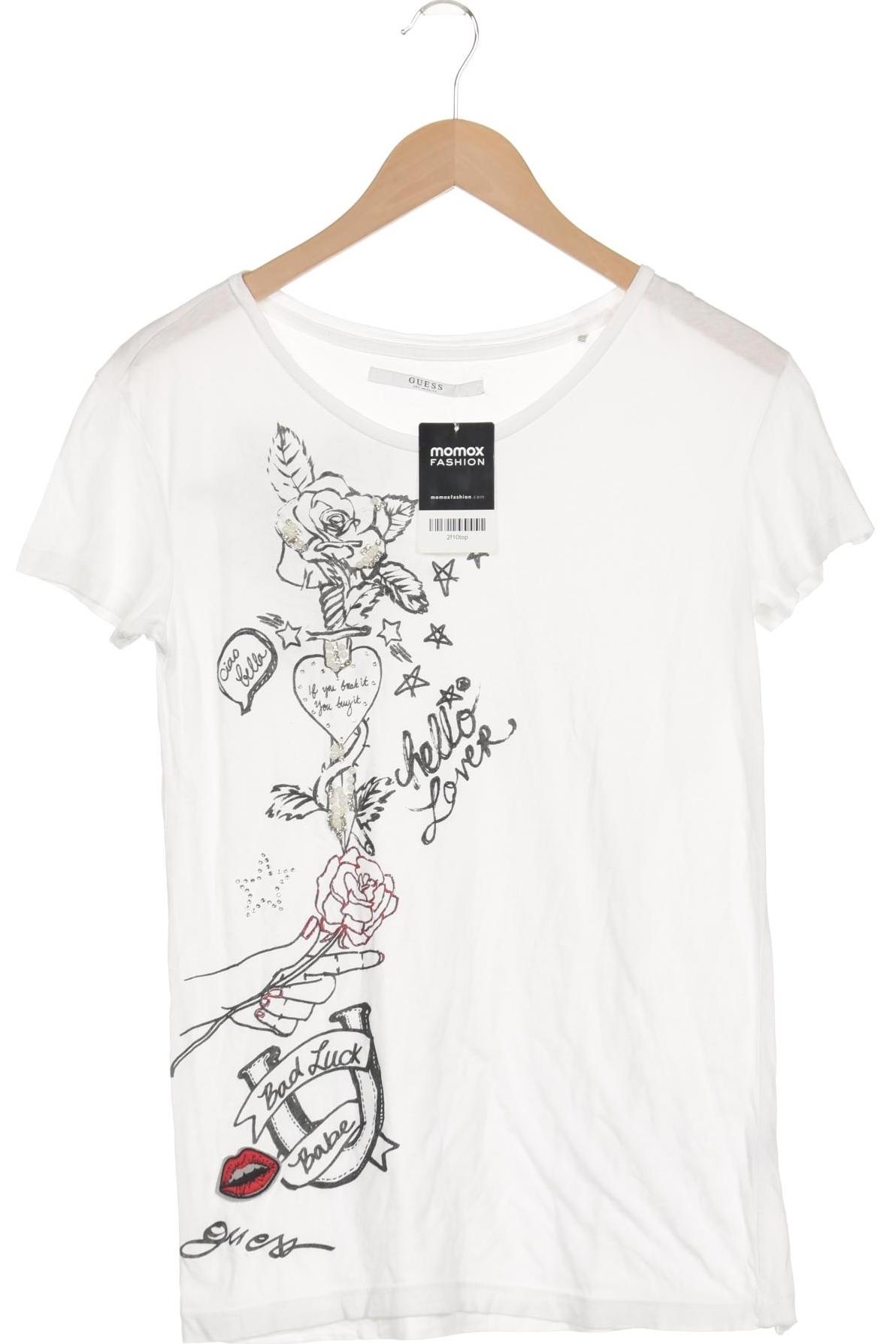 

Guess Damen T-Shirt, weiß, Gr. 34