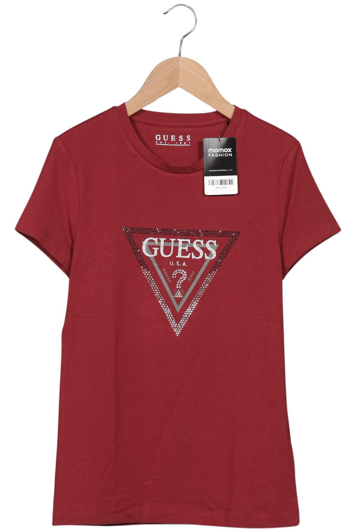 

Guess Damen T-Shirt, bordeaux, Gr. 40