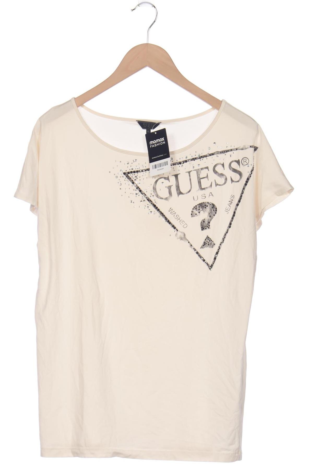 

Guess Damen T-Shirt, cremeweiß, Gr. 44