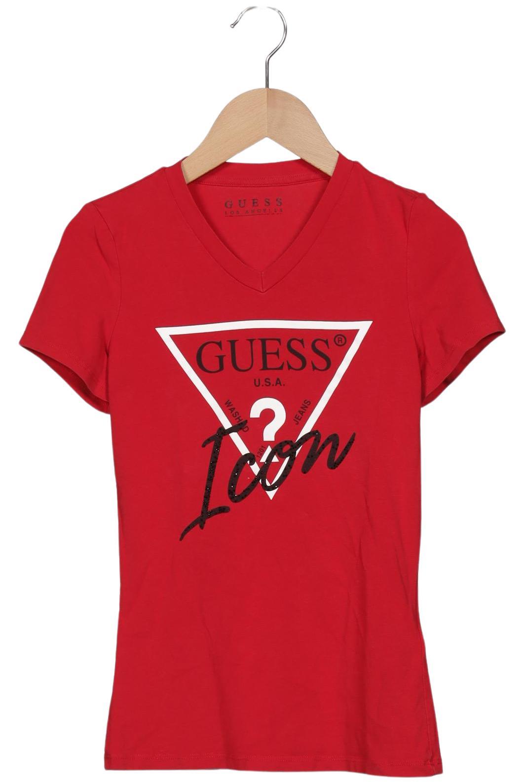 

Guess Damen T-Shirt, rot, Gr. 38