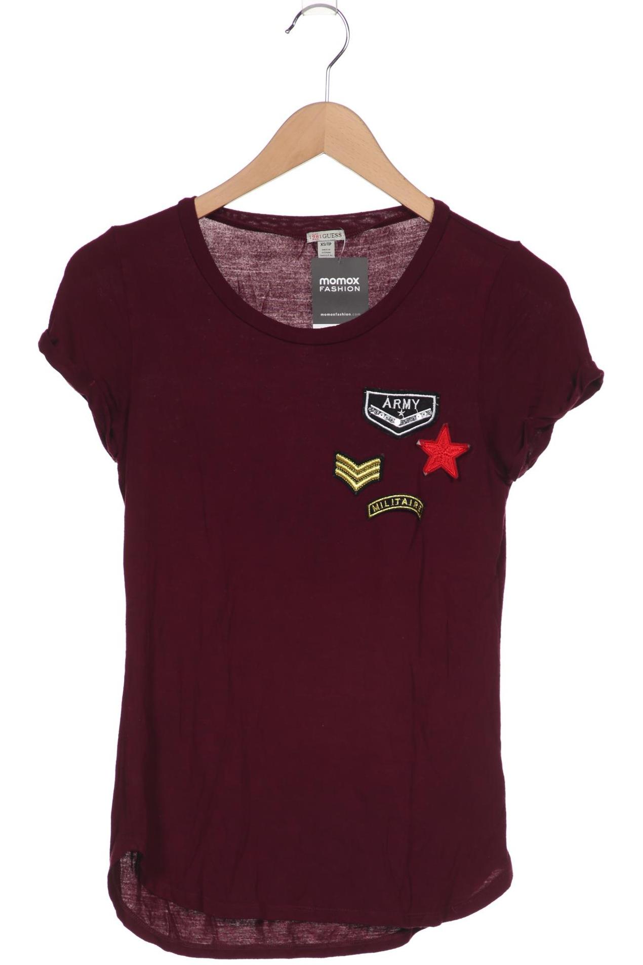

Guess Damen T-Shirt, bordeaux, Gr. 32