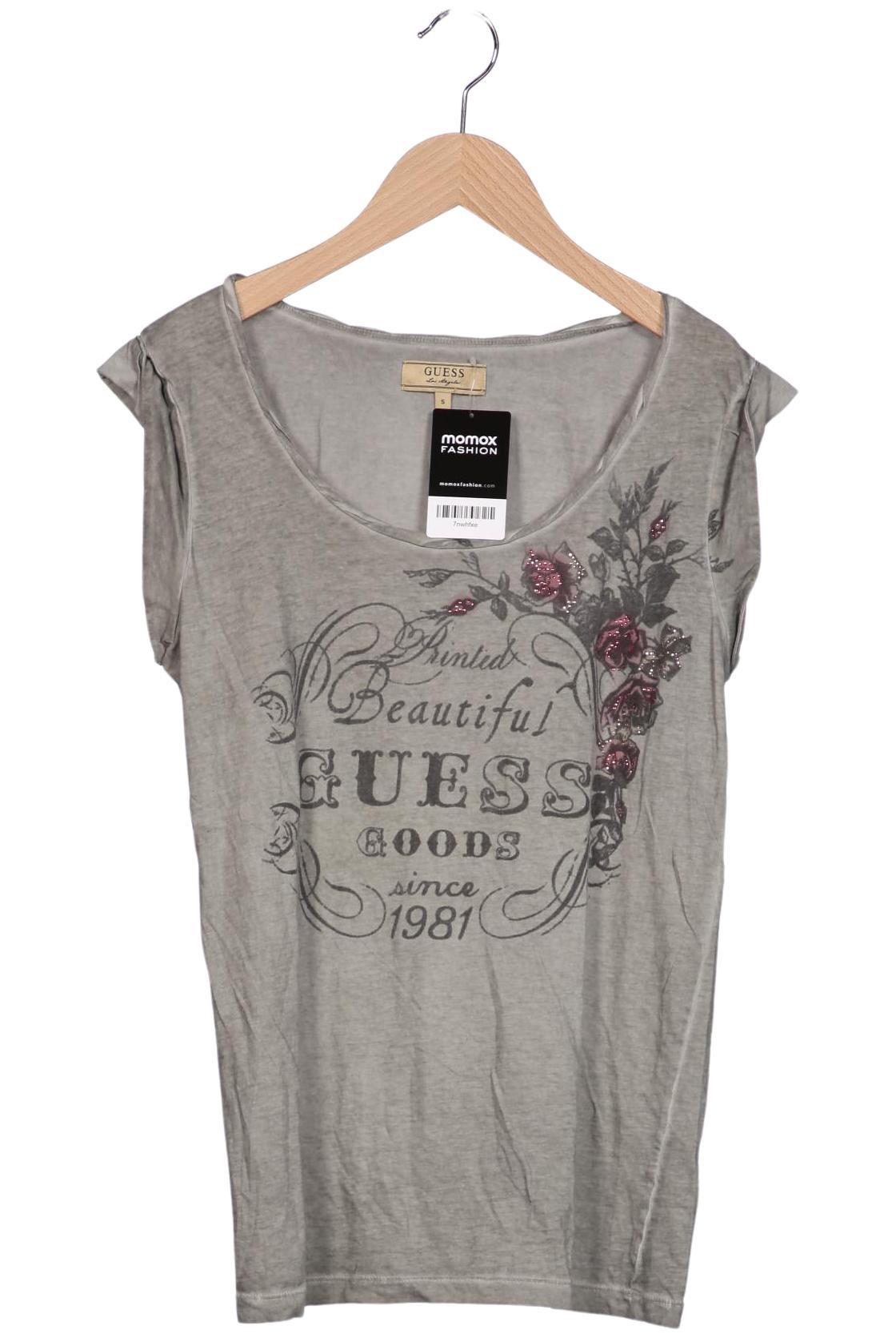 

Guess Damen T-Shirt, grau, Gr. 36
