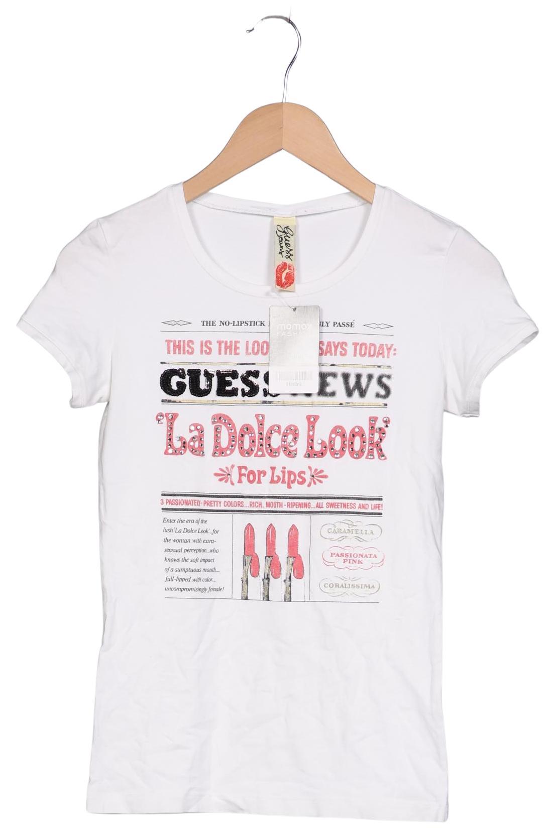 

Guess Damen T-Shirt, weiß, Gr. 32