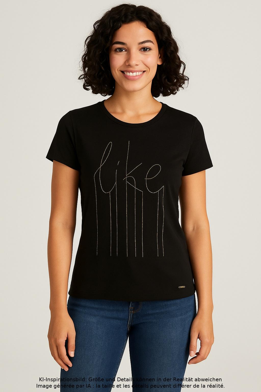 

Guess Damen T-Shirt, schwarz, Gr. 38