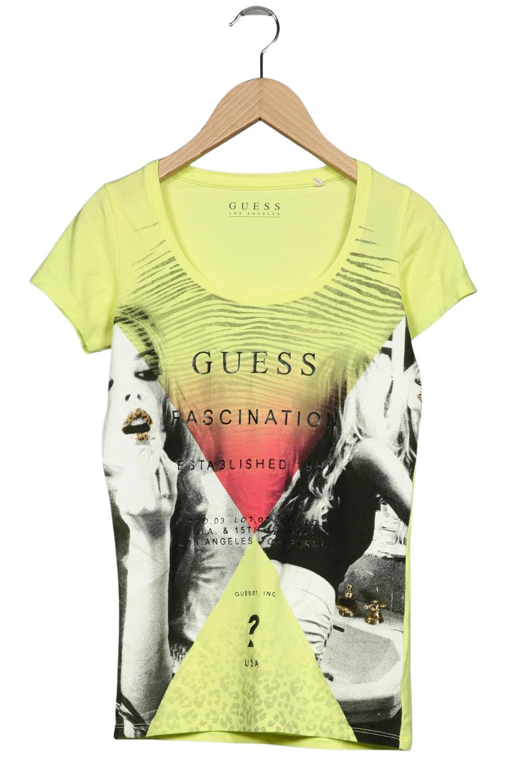 

Guess Damen T-Shirt, neon, Gr. 34