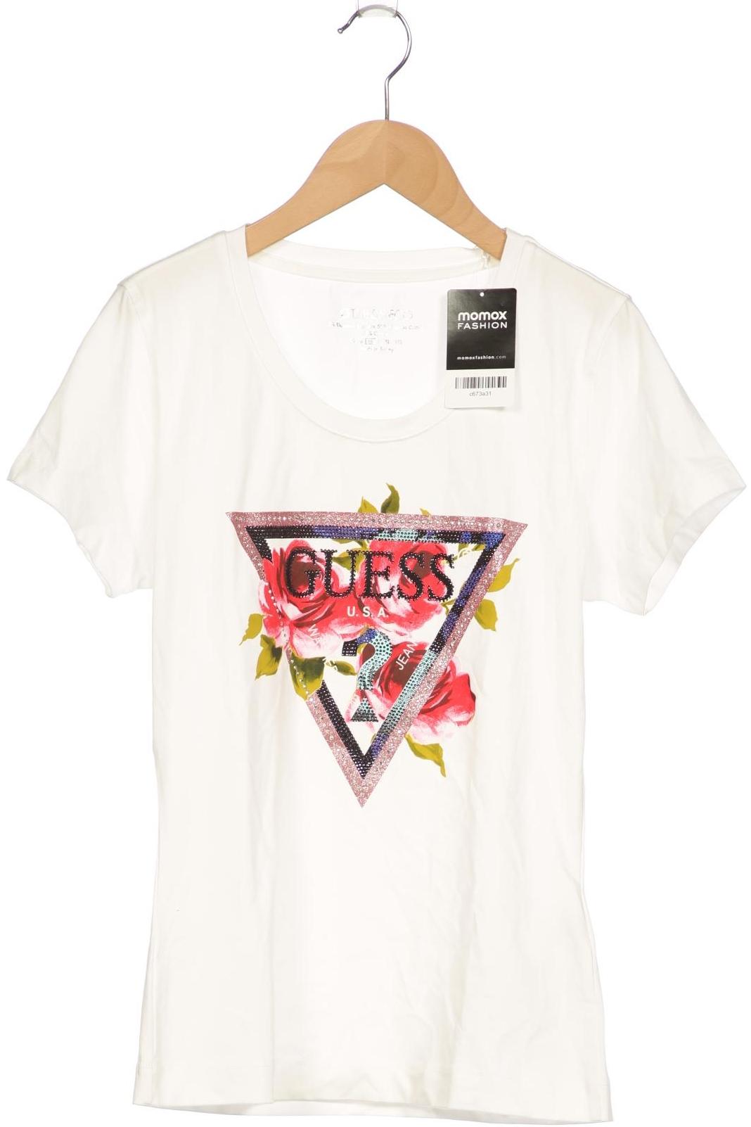 

Guess Damen T-Shirt, cremeweiß, Gr. 42