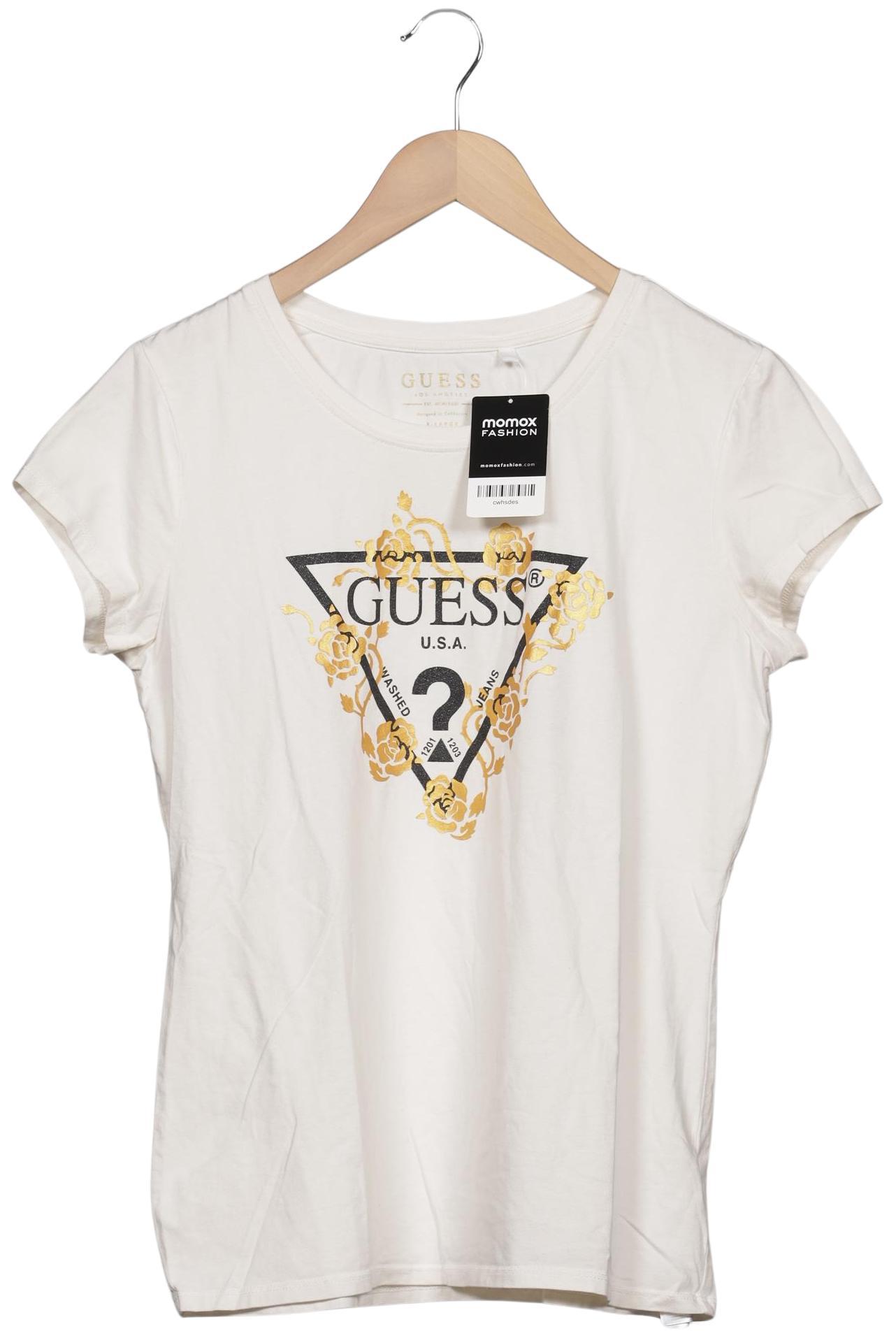 

Guess Damen T-Shirt, cremeweiß, Gr. 46