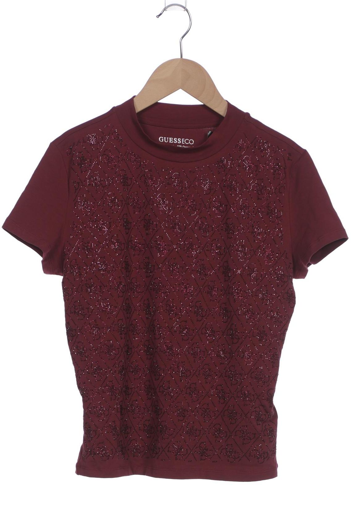 

Guess Damen T-Shirt, bordeaux, Gr. 42