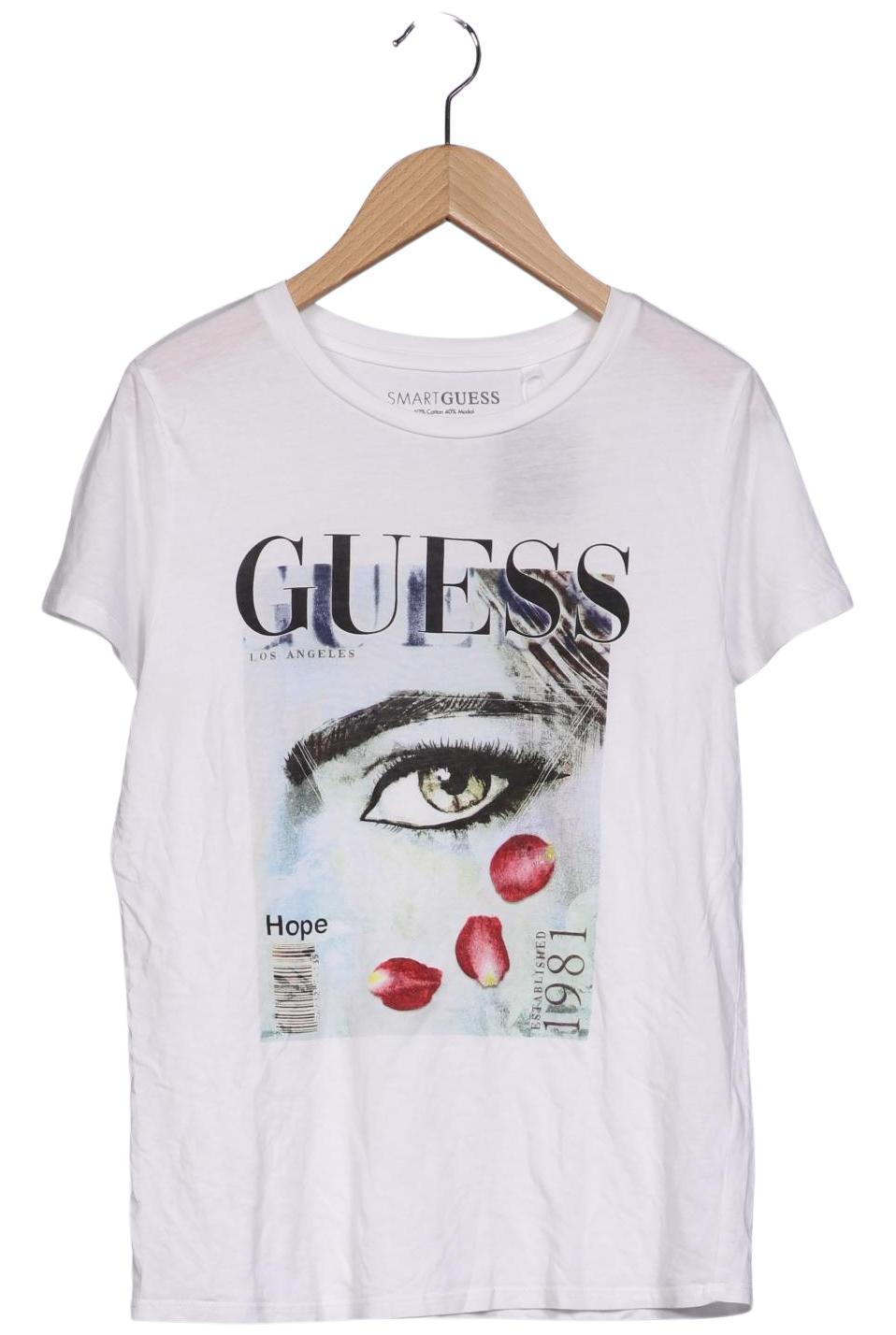 

Guess Damen T-Shirt, weiß, Gr. 34