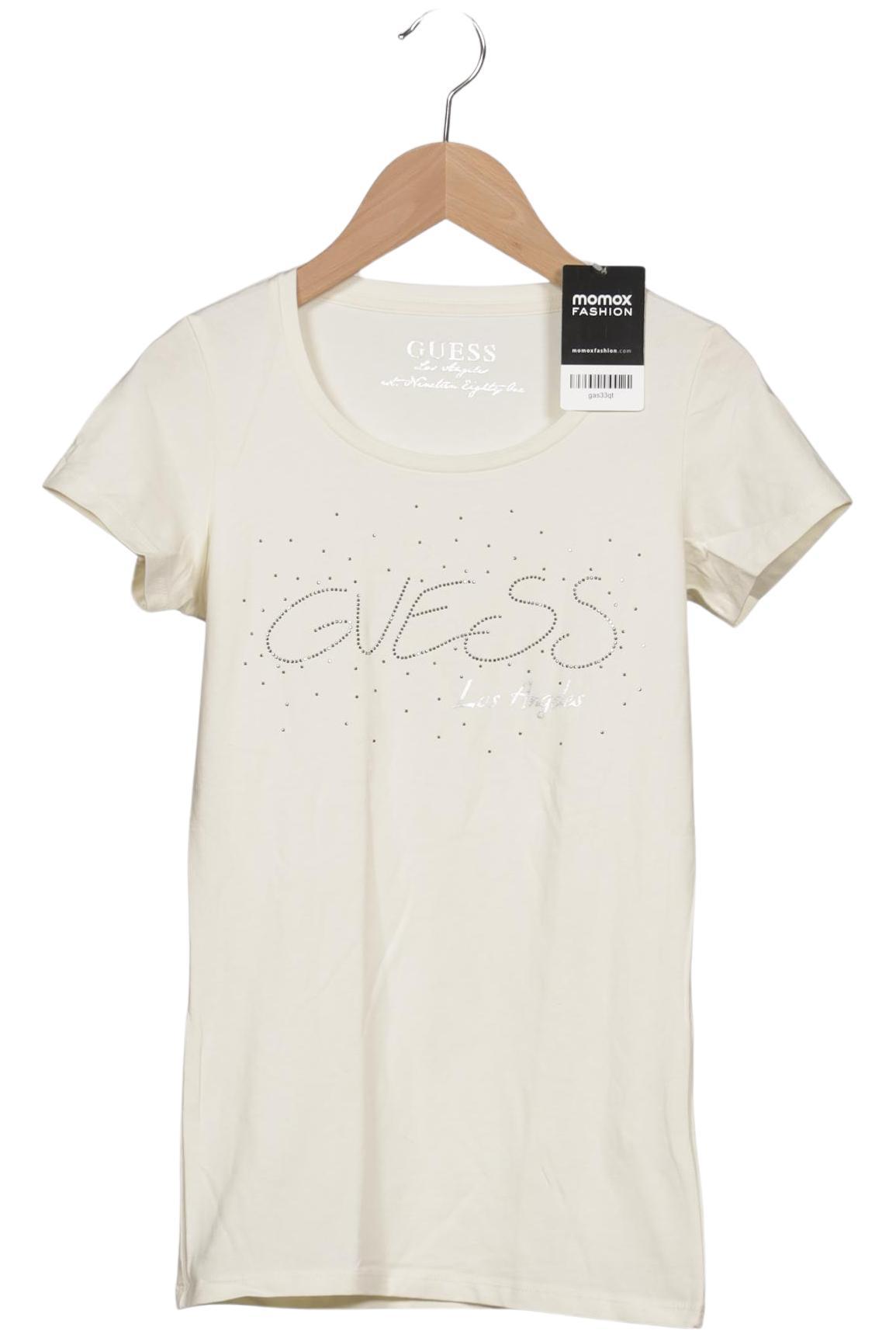 

Guess Damen T-Shirt, cremeweiß, Gr. 34