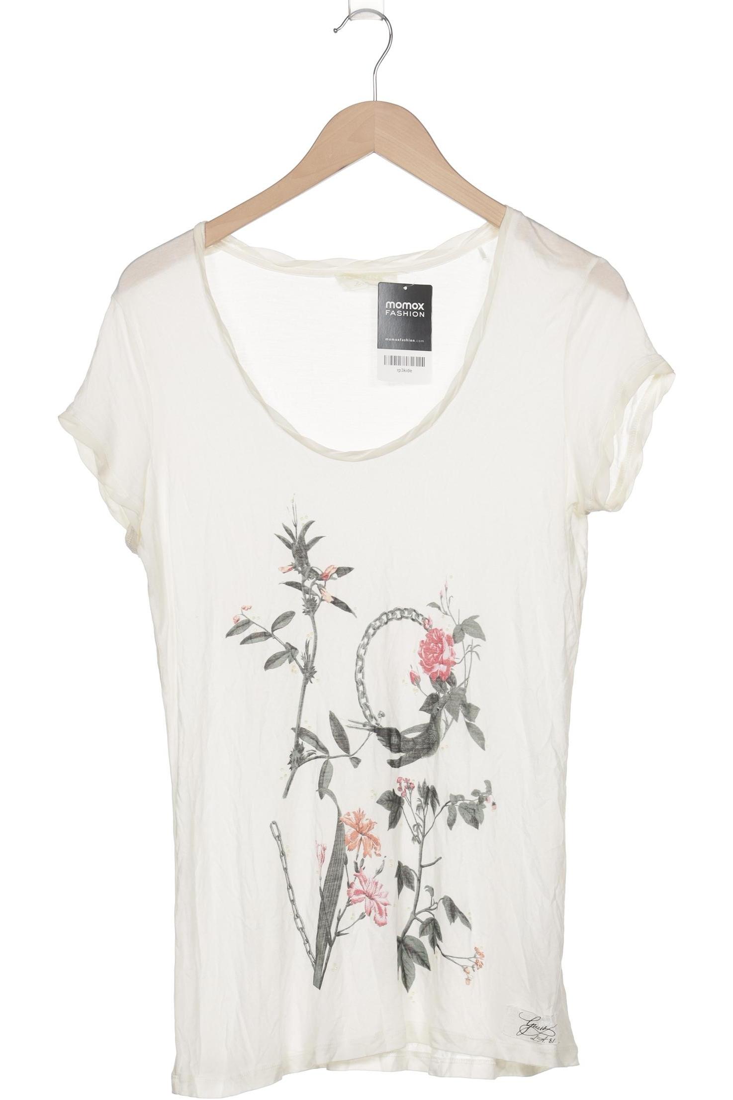 

Guess Damen T-Shirt, cremeweiß, Gr. 42