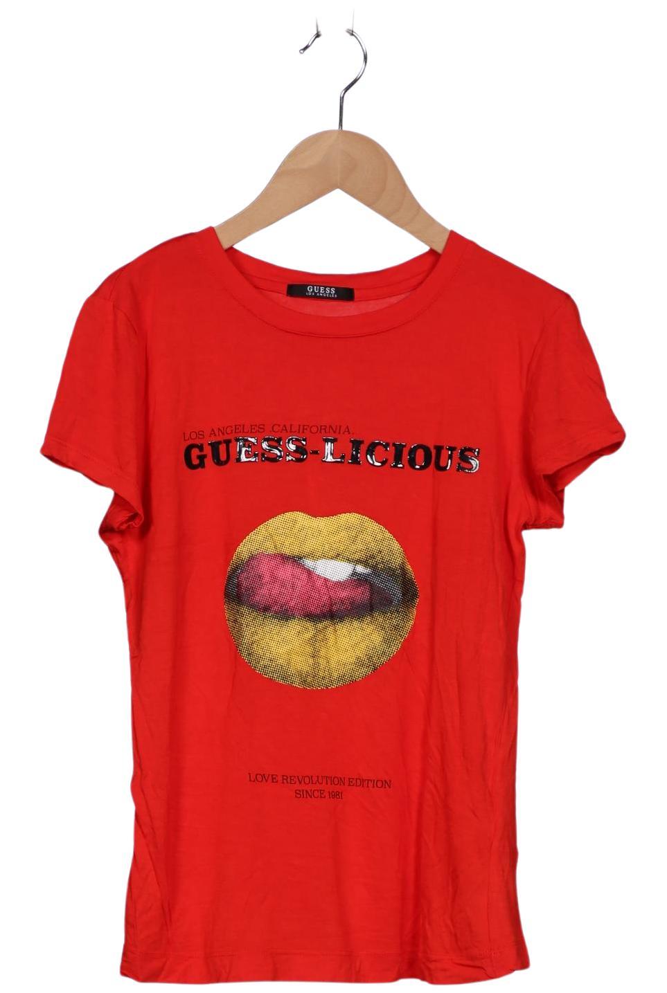 

Guess Damen T-Shirt, rot, Gr. 36