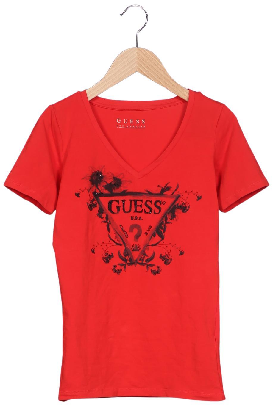 

Guess Damen T-Shirt, rot, Gr. 36