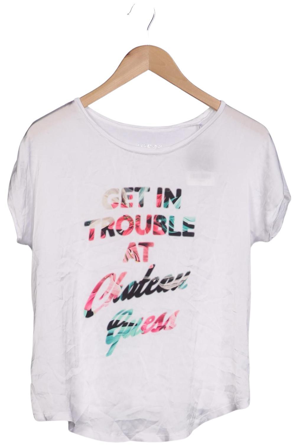 

Guess Damen T-Shirt, weiß, Gr. 36