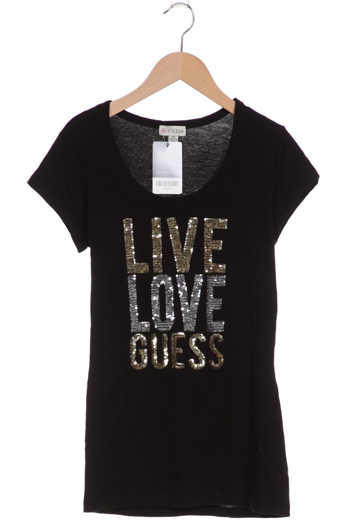 

Guess Damen T-Shirt, schwarz, Gr. 38