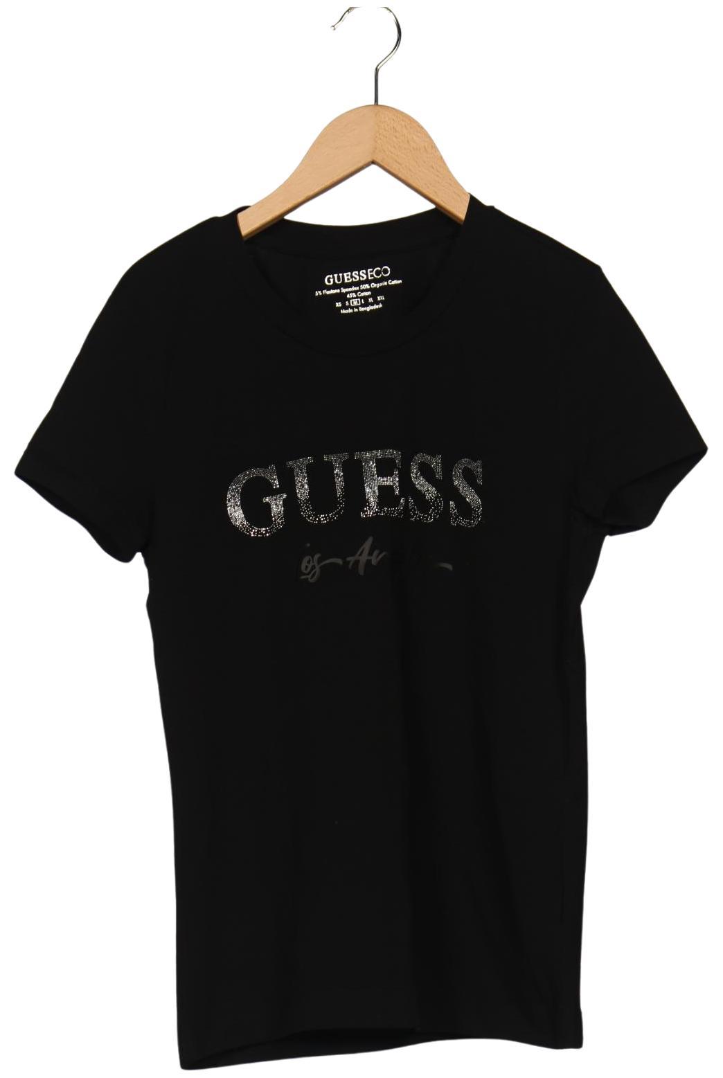 

Guess Damen T-Shirt, schwarz, Gr. 38