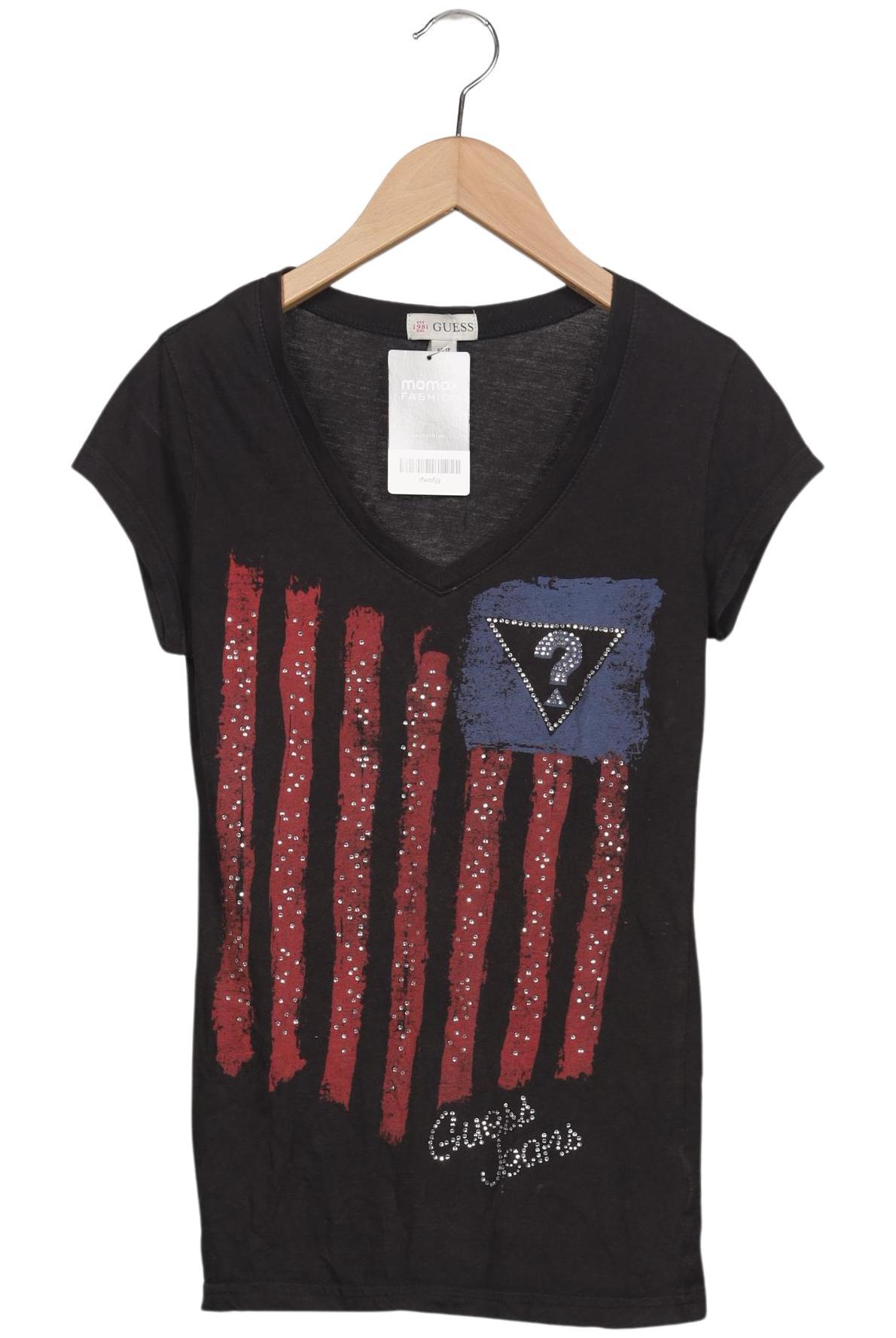 

Guess Damen T-Shirt, schwarz, Gr. 34