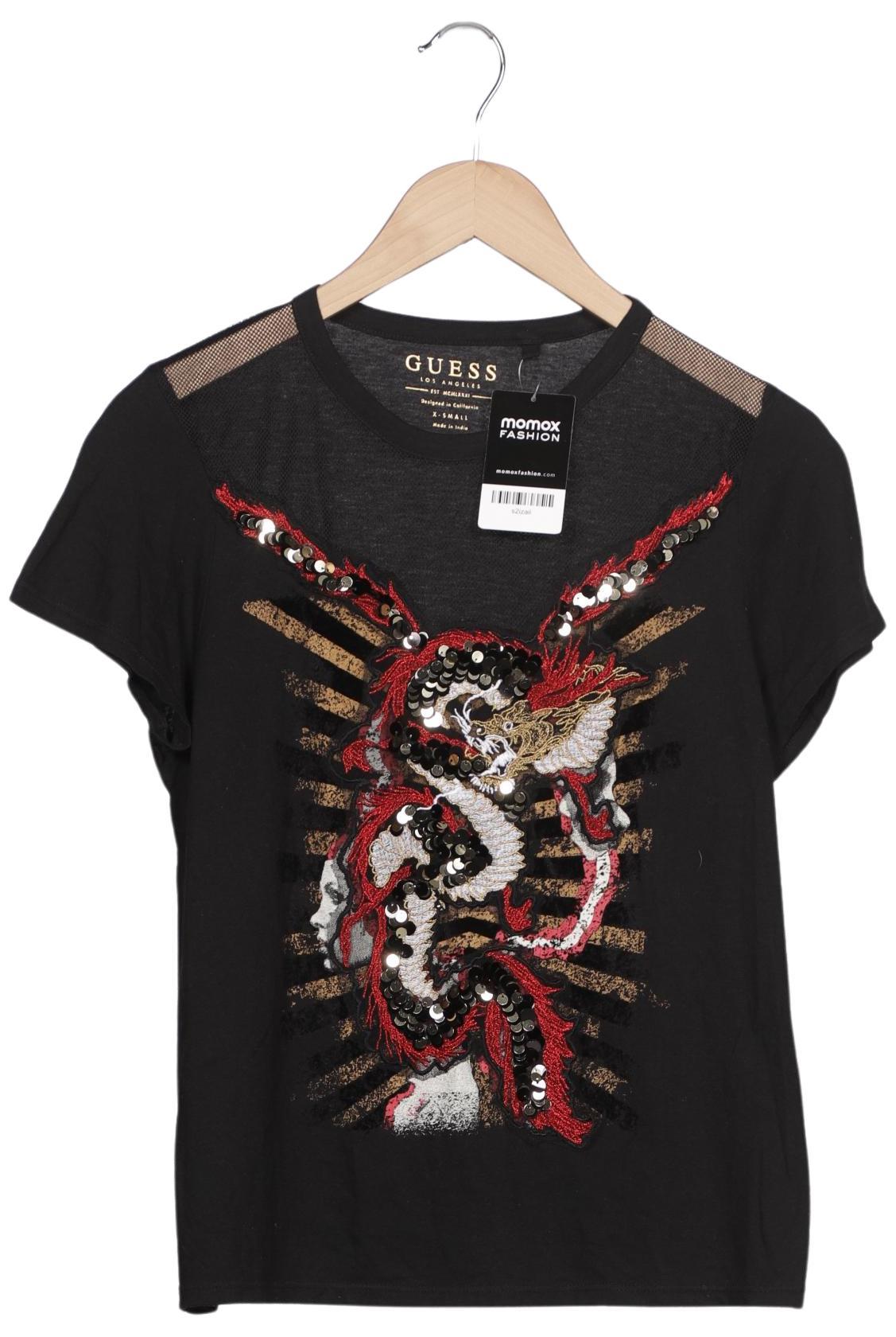 

Guess Damen T-Shirt, schwarz, Gr. 34