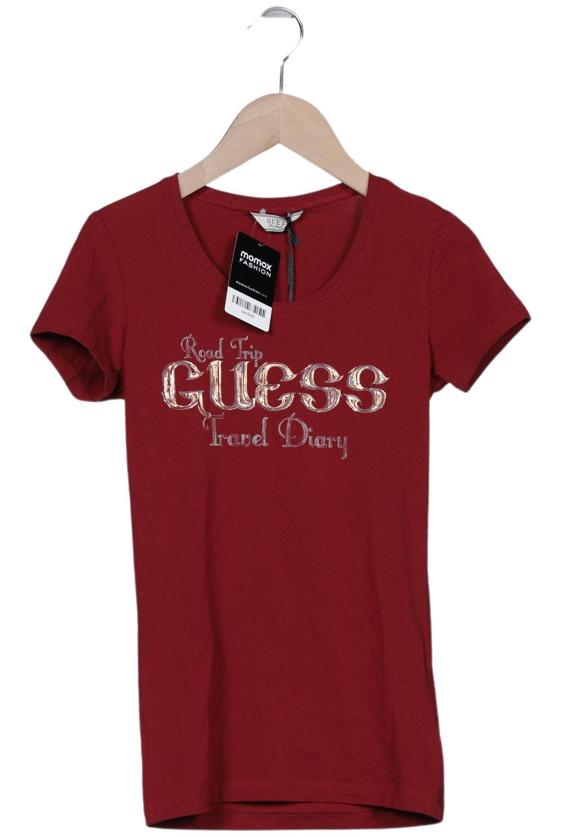

Guess Damen T-Shirt, bordeaux, Gr. 34