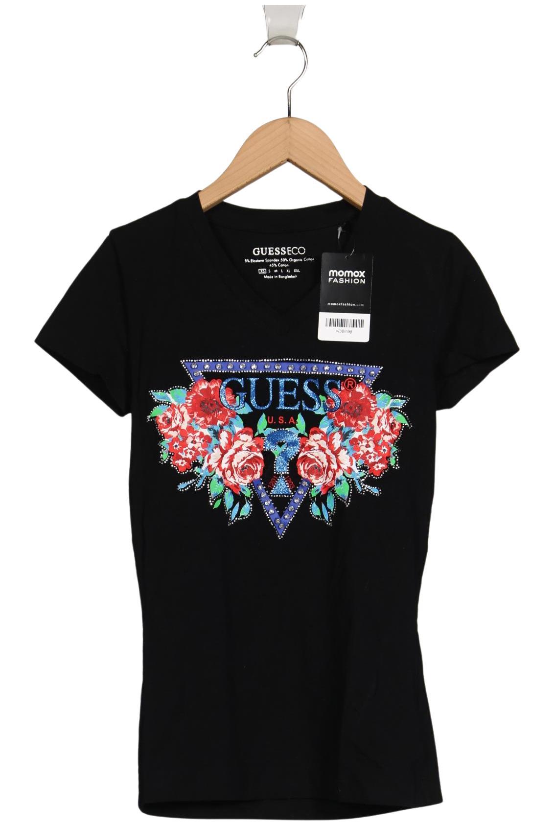 

Guess Damen T-Shirt, schwarz, Gr. 34