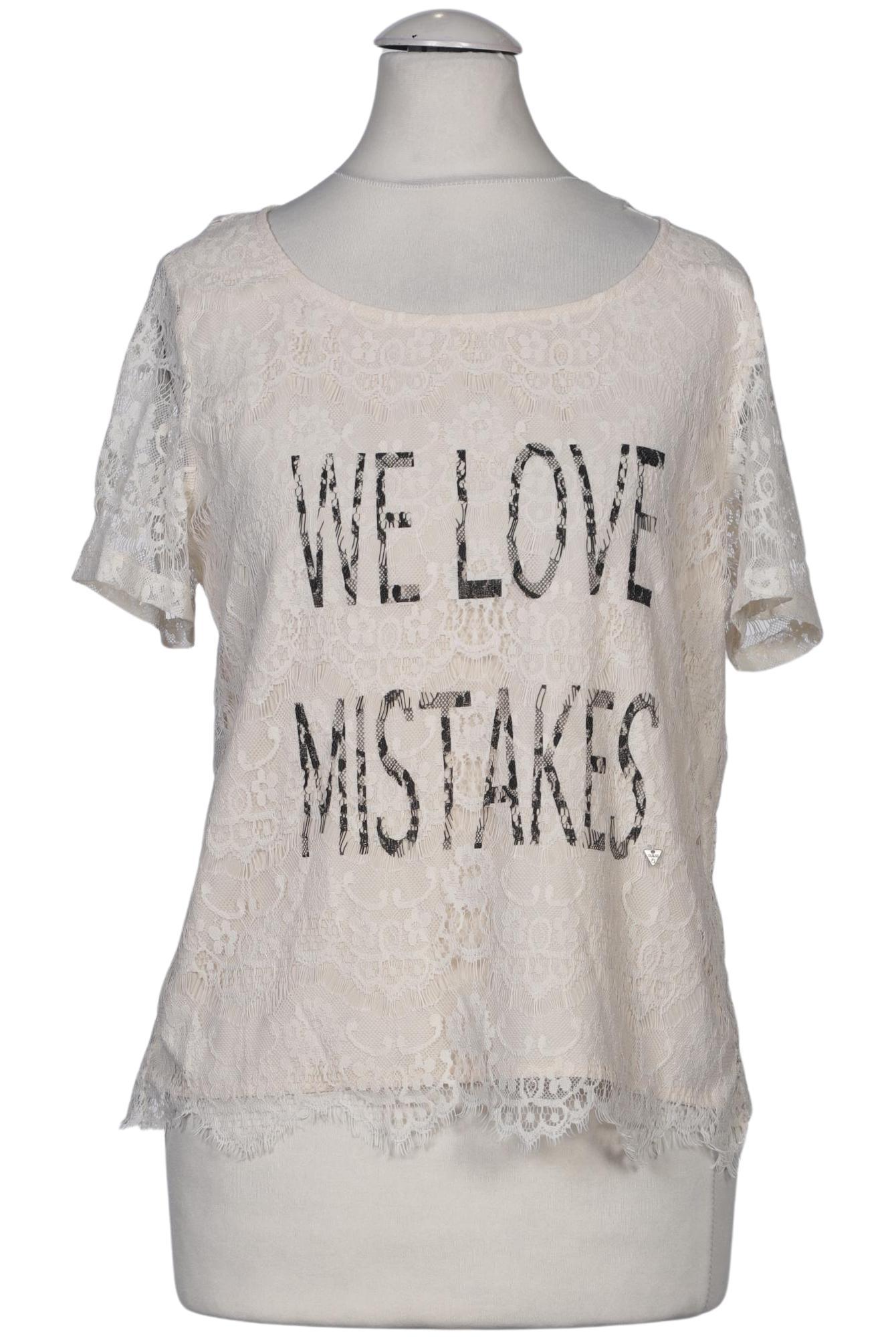 

Guess Damen T-Shirt, cremeweiß, Gr. 36