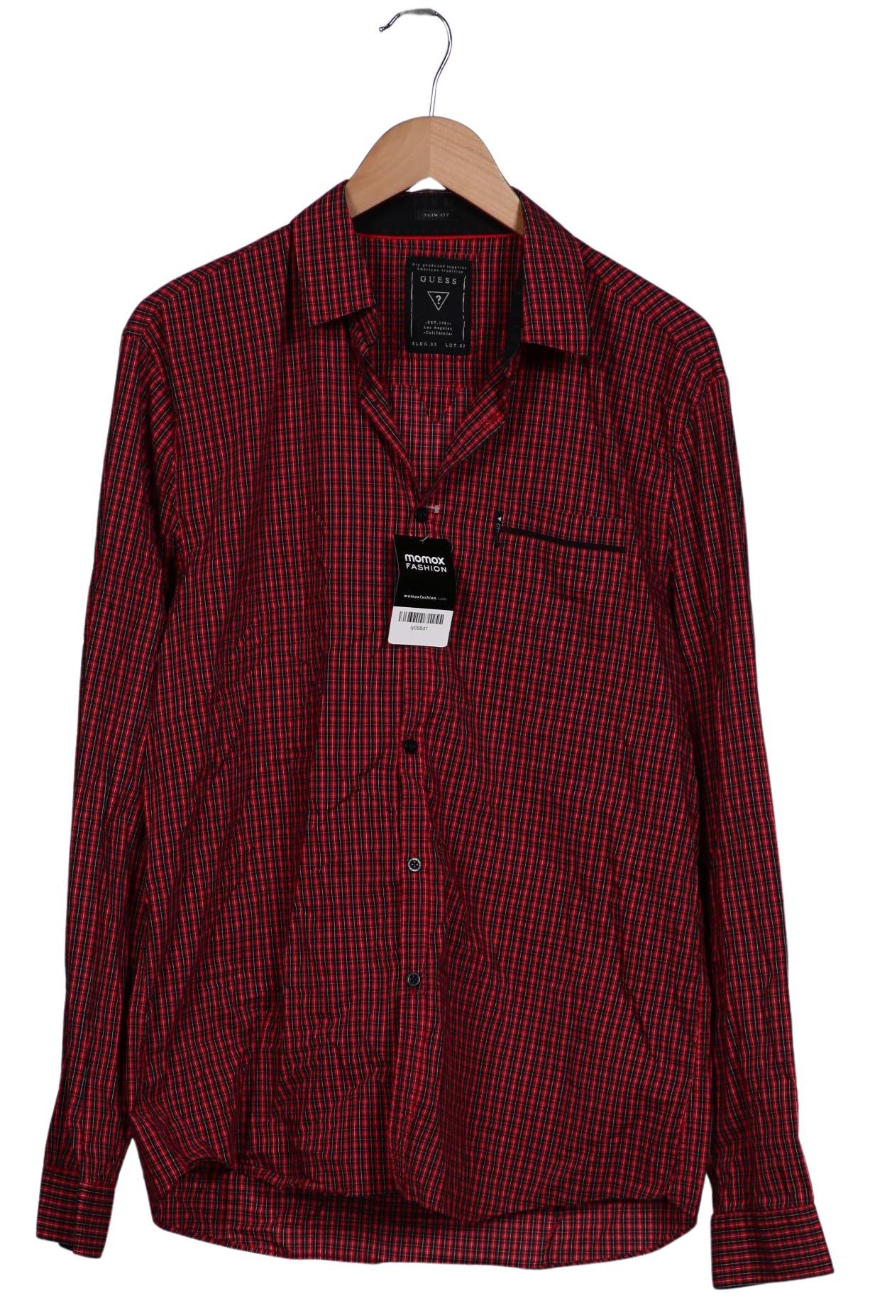 

Guess Herren Hemd, bordeaux, Gr. 56
