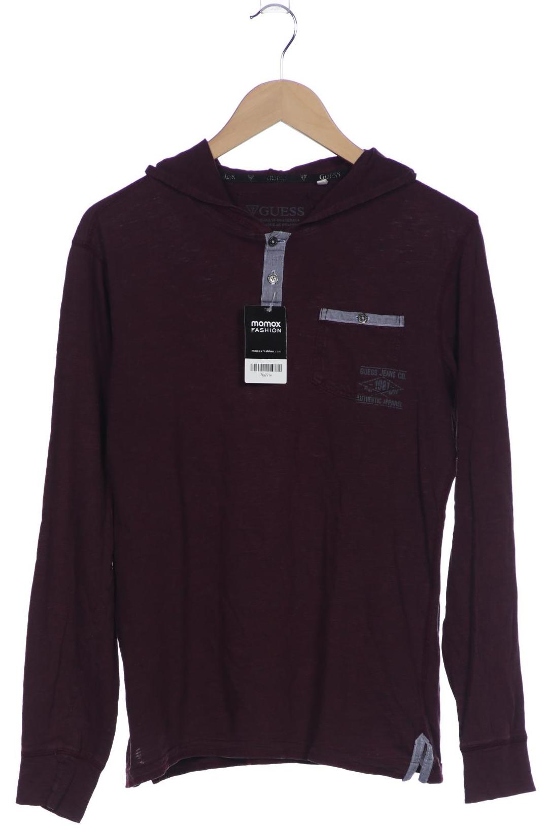 

Guess Herren Langarmshirt, bordeaux, Gr. 48
