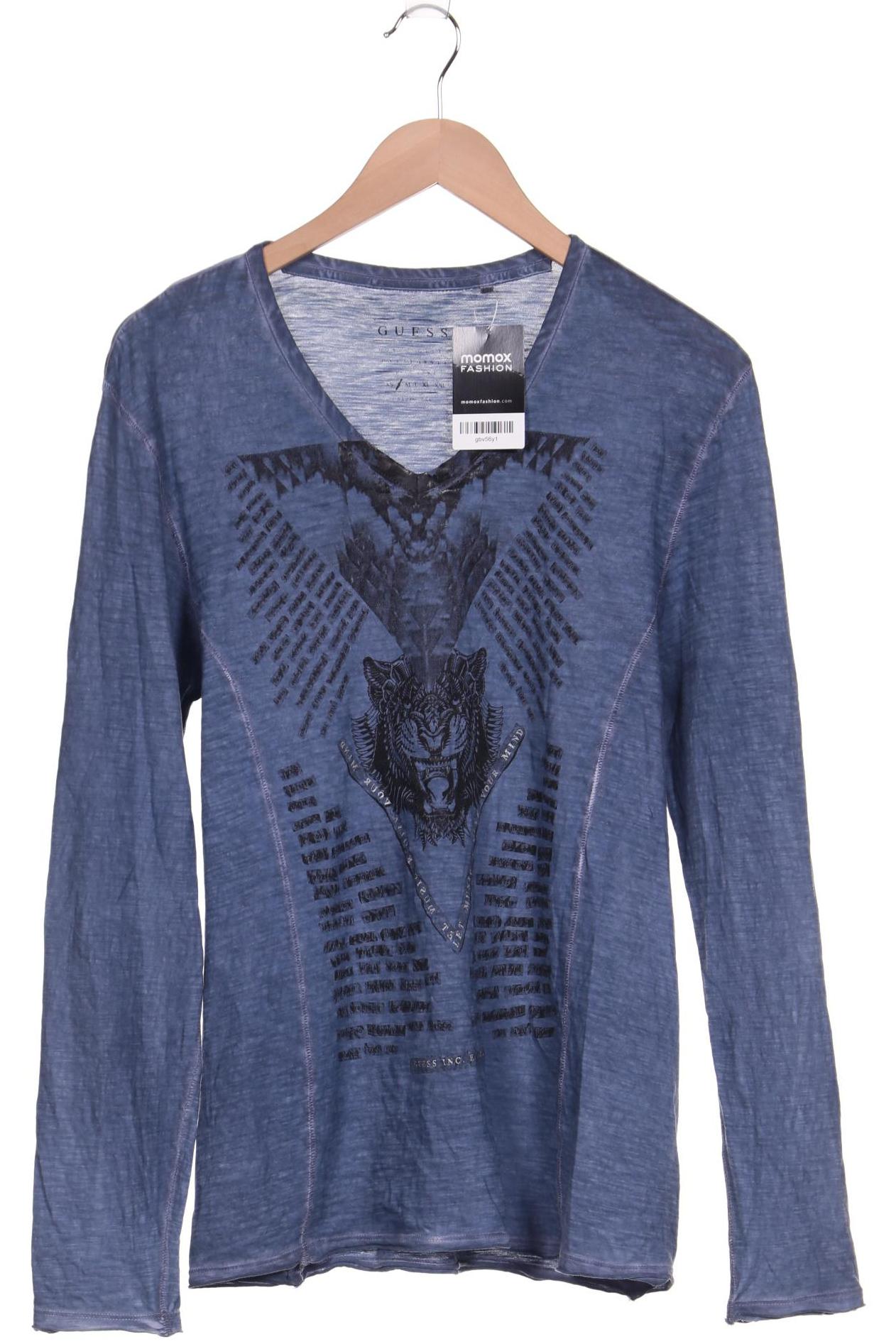 

GUESS Herren Langarmshirt, marineblau