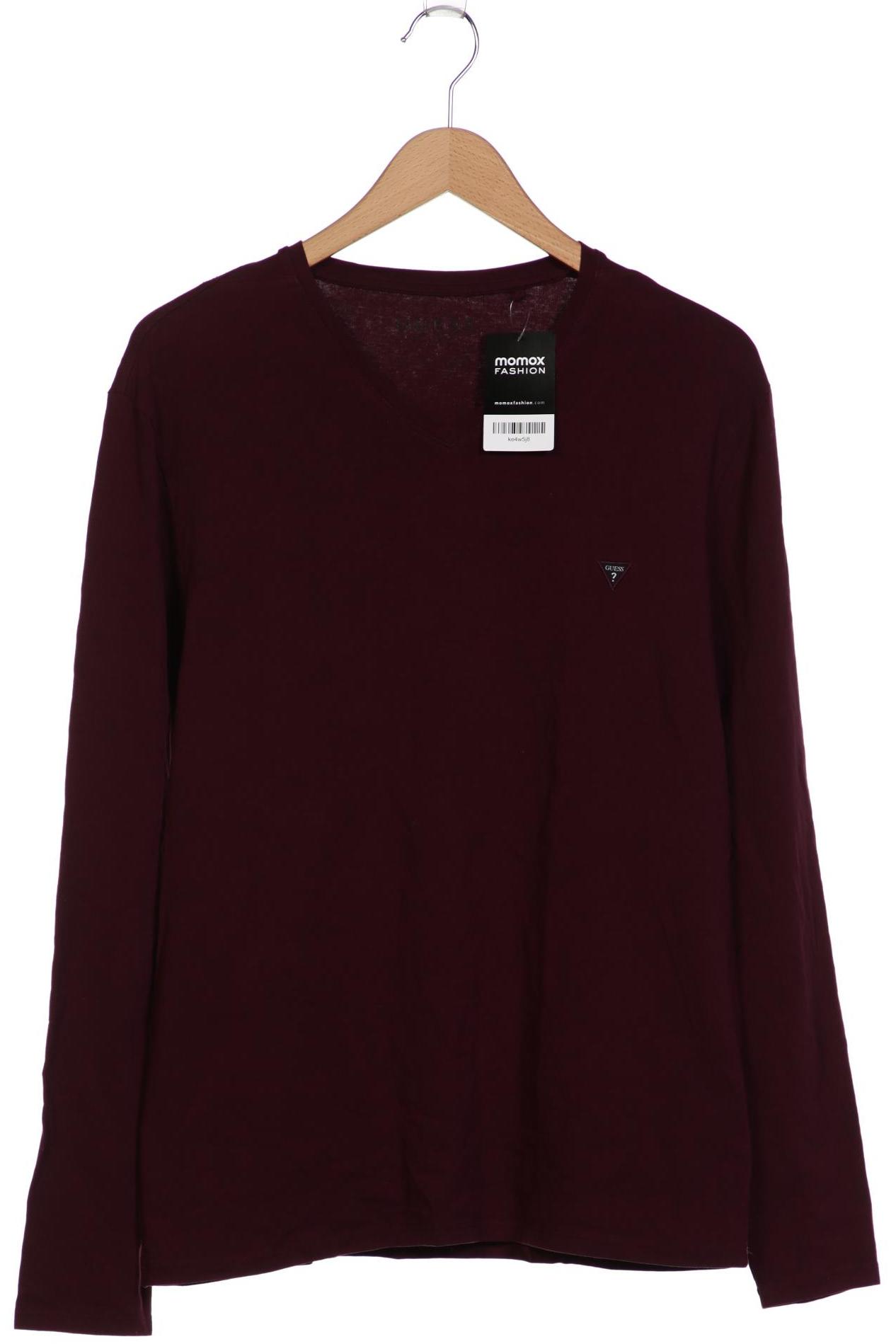 

Guess Herren Langarmshirt, bordeaux, Gr. 54