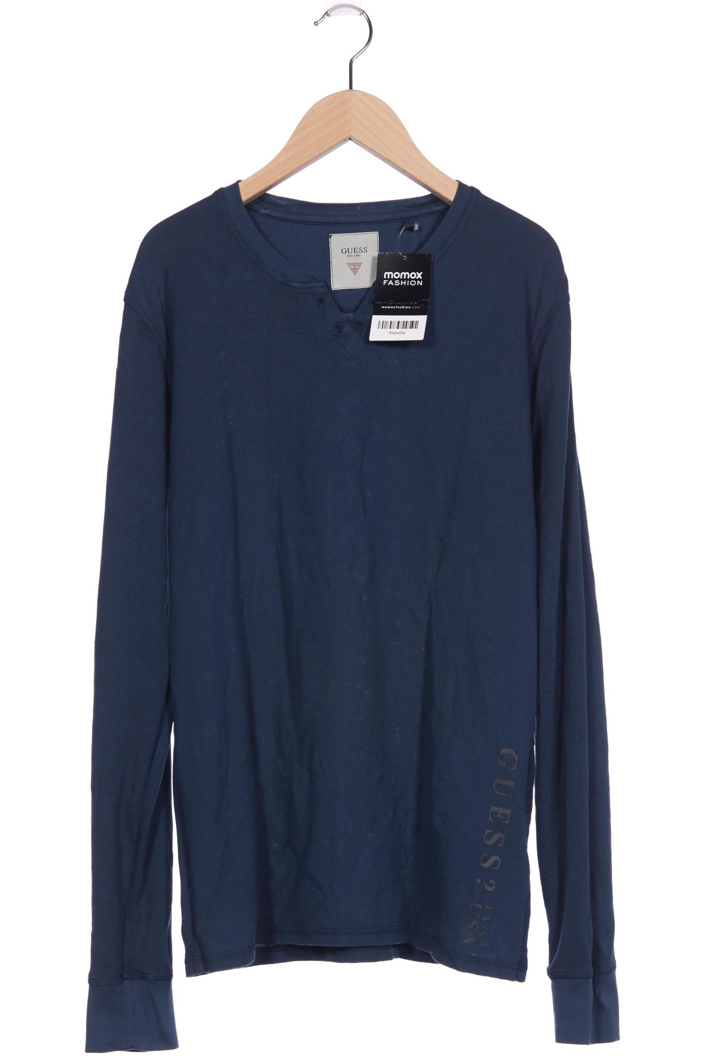 

Guess Herren Langarmshirt, türkis, Gr. 44