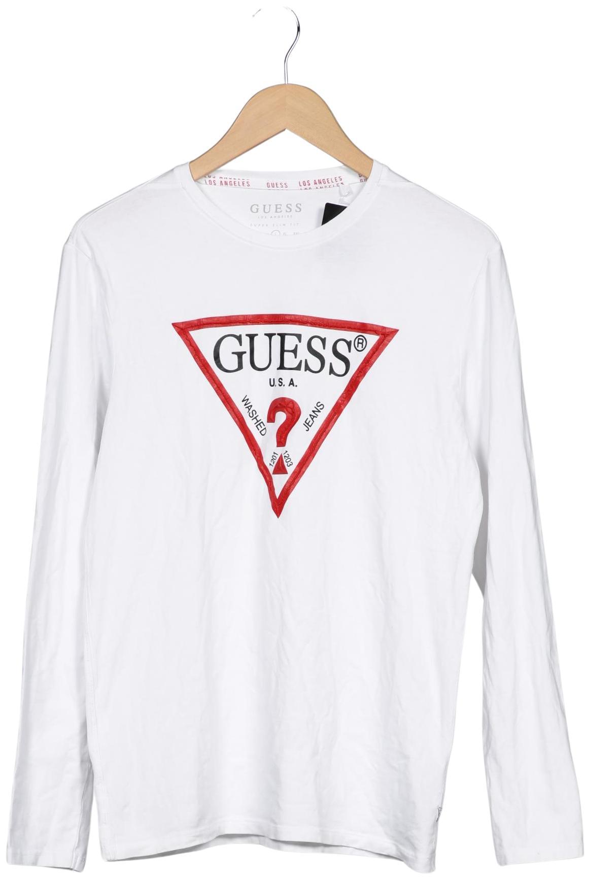 

Guess Herren Langarmshirt, weiß, Gr. 52