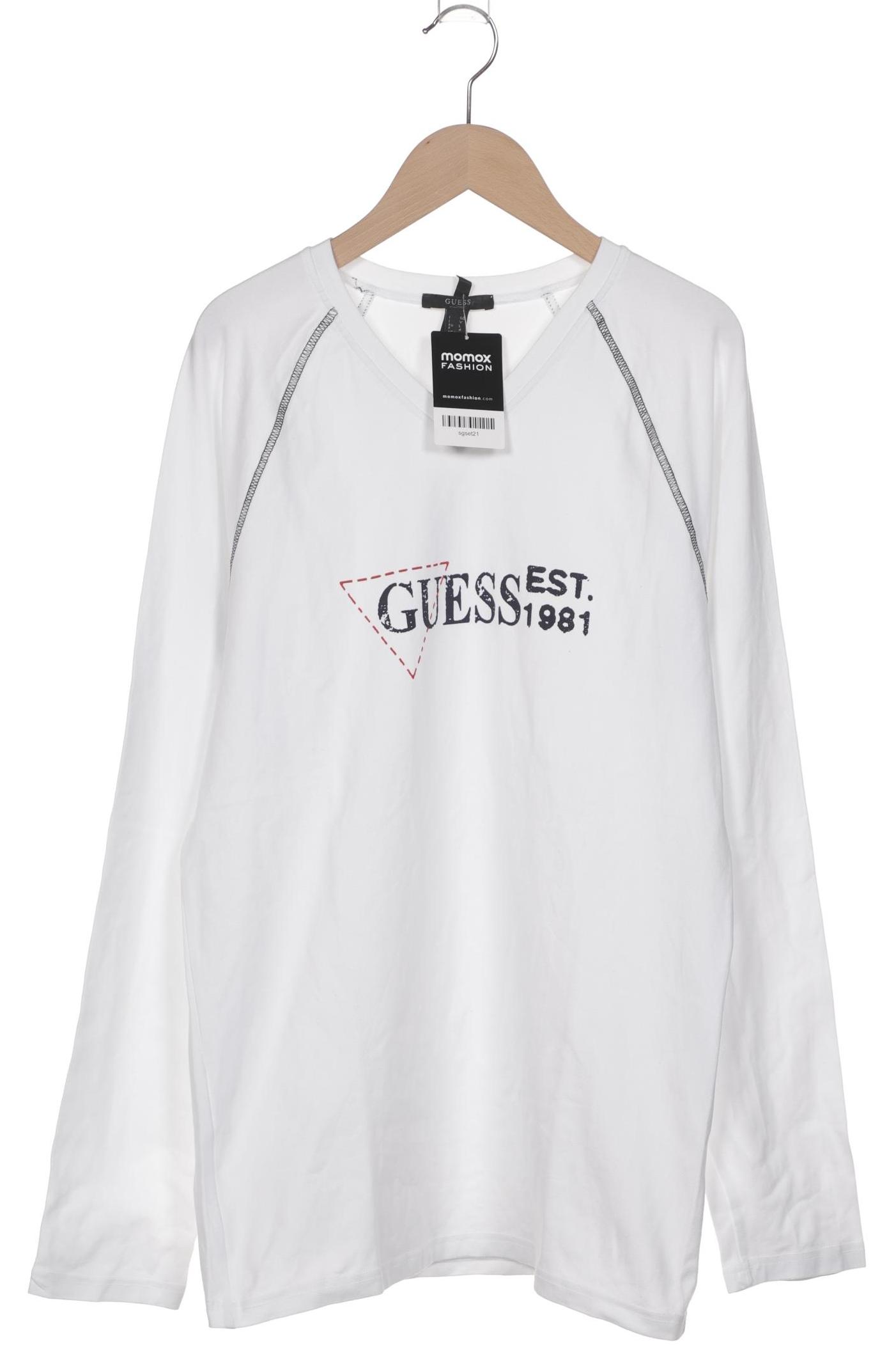 

Guess Herren Langarmshirt, weiß, Gr. 52