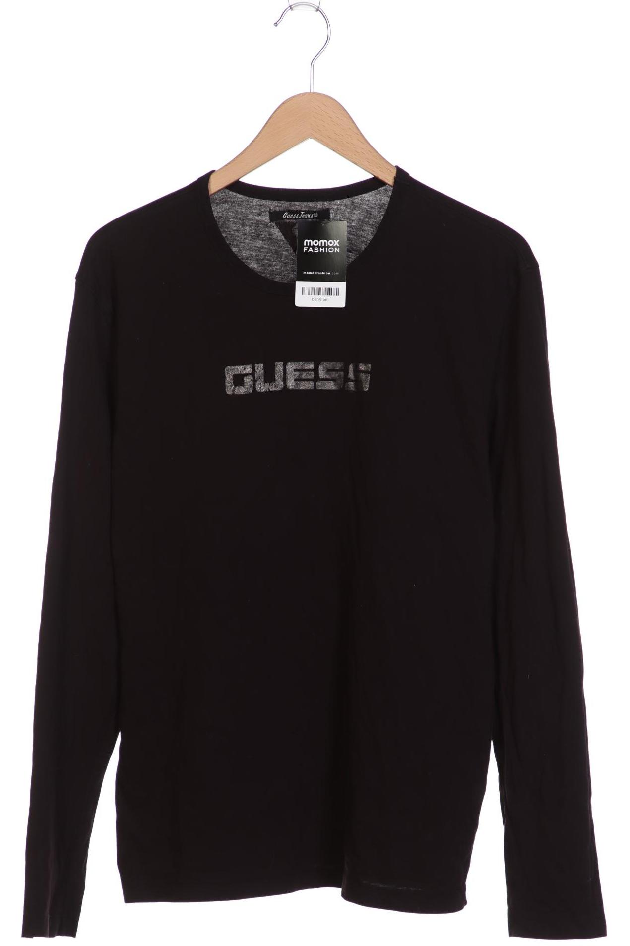 

GUESS Herren Langarmshirt, schwarz