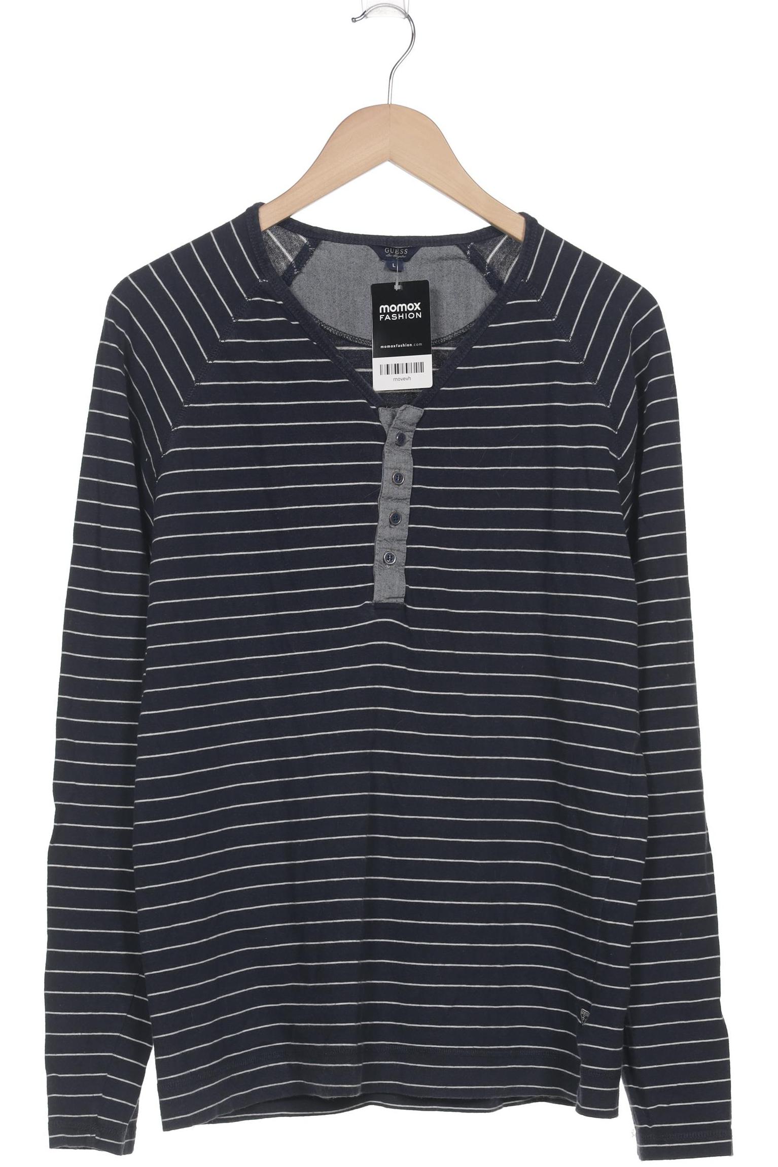 

Guess Herren Langarmshirt, marineblau, Gr. 52