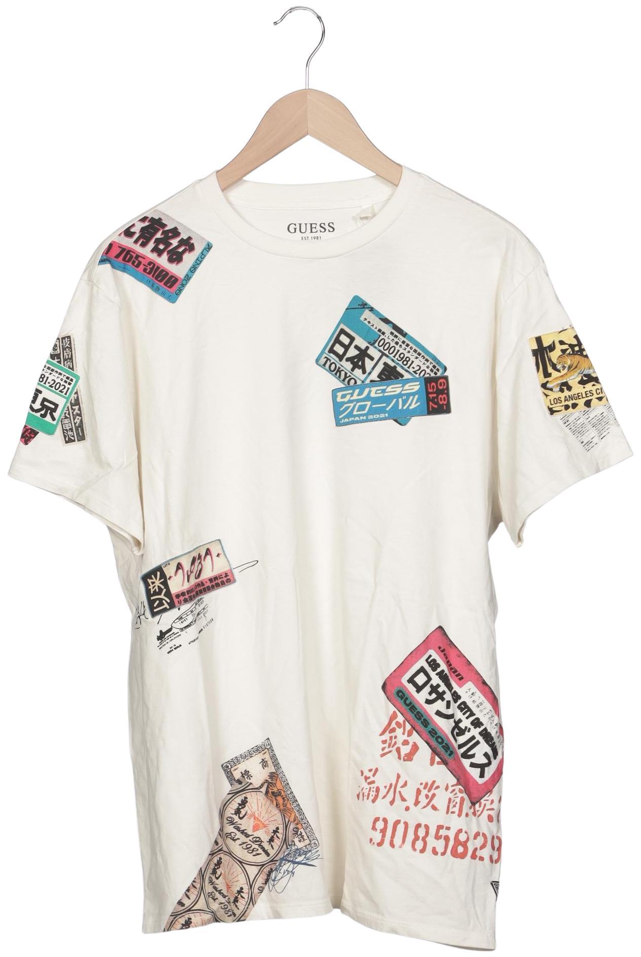 

Guess Herren T-Shirt, cremeweiß, Gr. 52