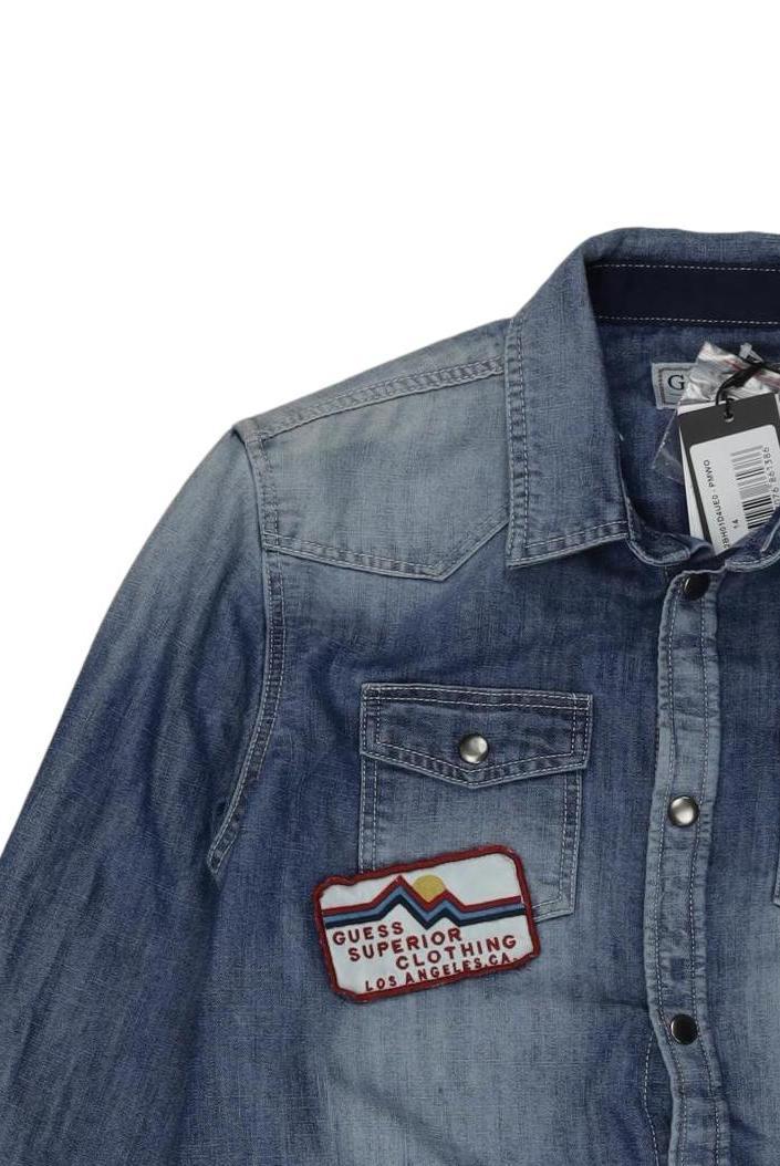 Thumbnail - Guess Mädchen Bluse, blau, Gr. 14