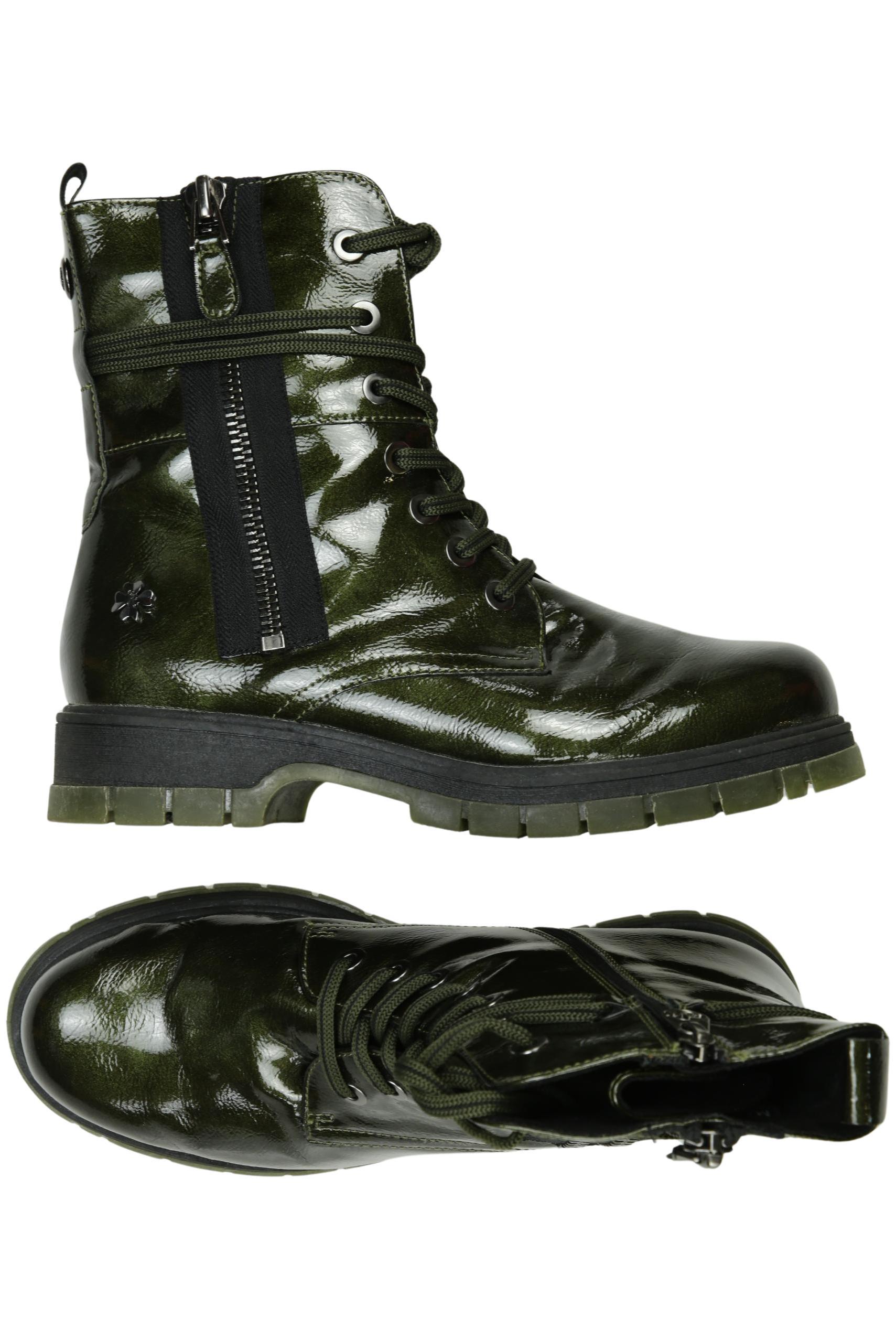 Thumbnail - Guido Maria Kretschmer Damen Stiefelette, grün, Gr. 41