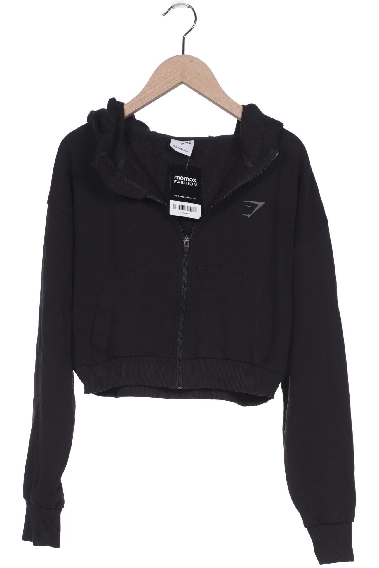 

Gymshark Damen Kapuzenpullover, schwarz