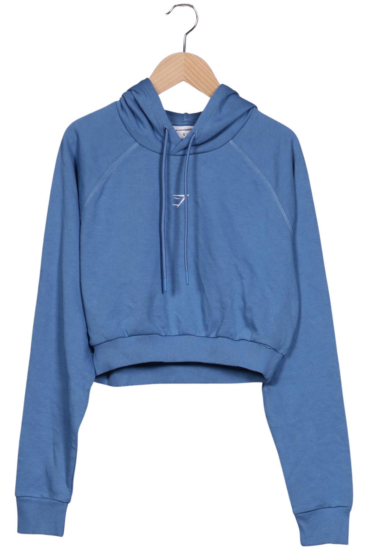 

Gymshark Damen Kapuzenpullover, blau, Gr. 36