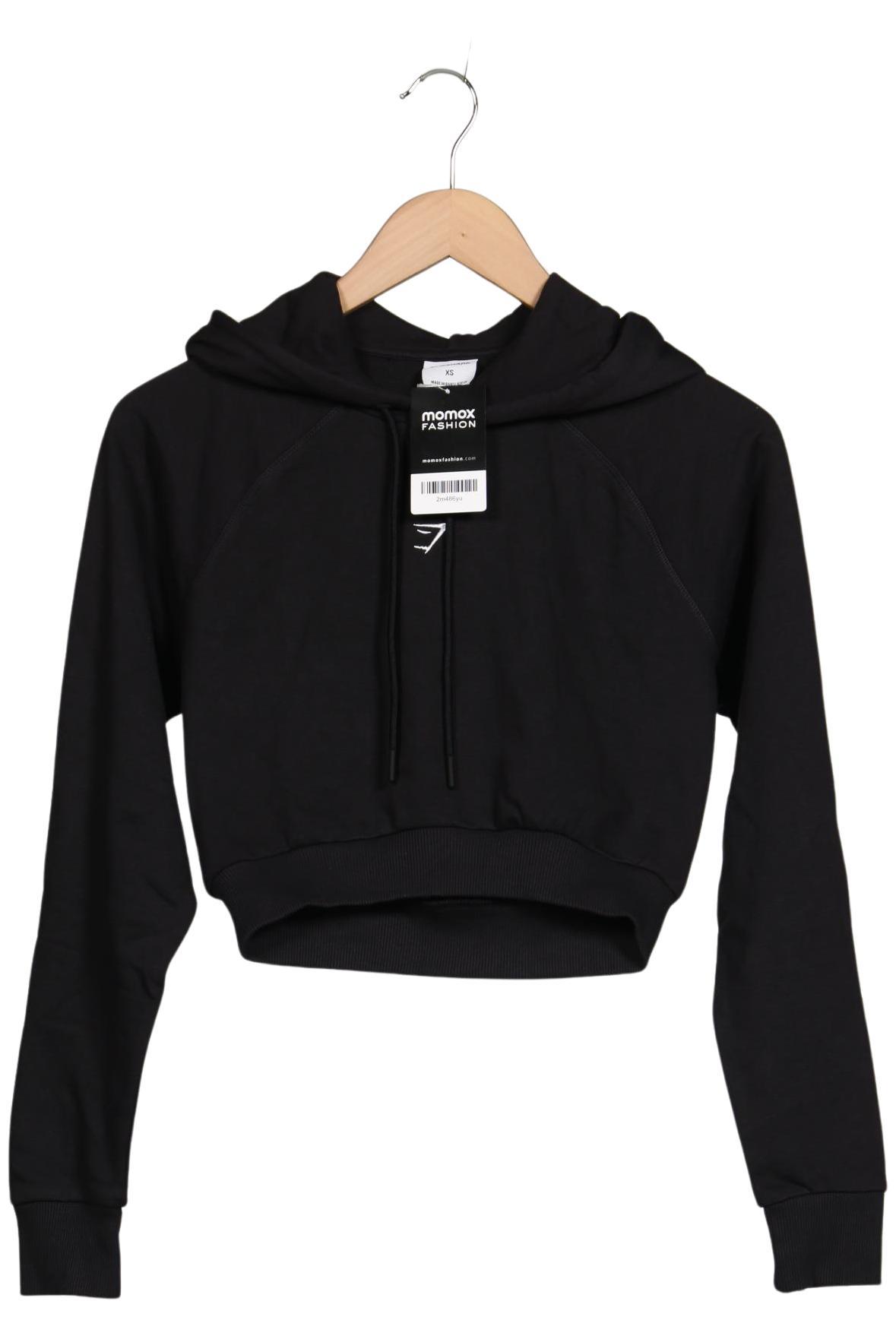 

Gymshark Damen Kapuzenpullover, schwarz, Gr. 34
